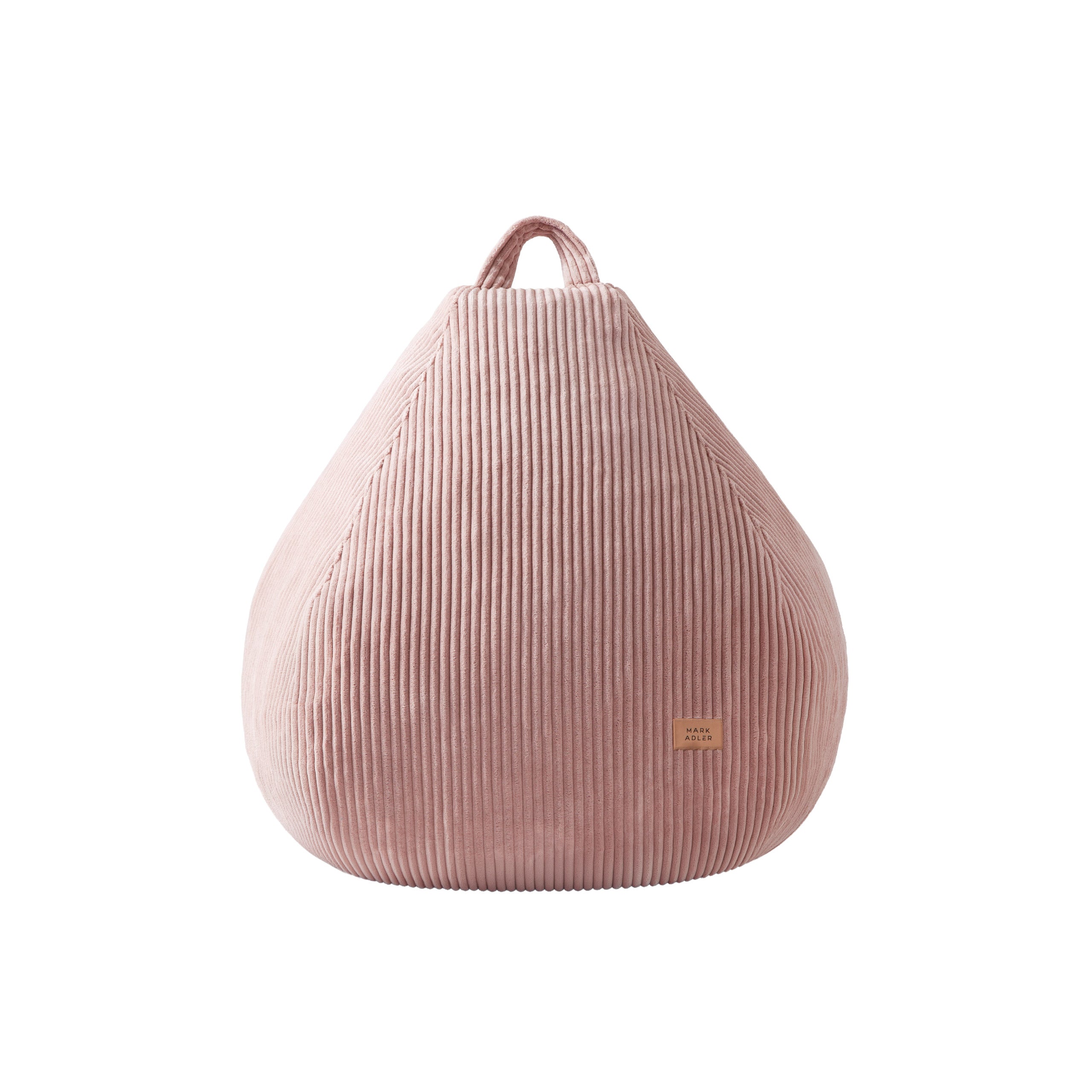 Fotoliu puf din catifea raiată roz Mark Adler Comfy 1.0 Pink