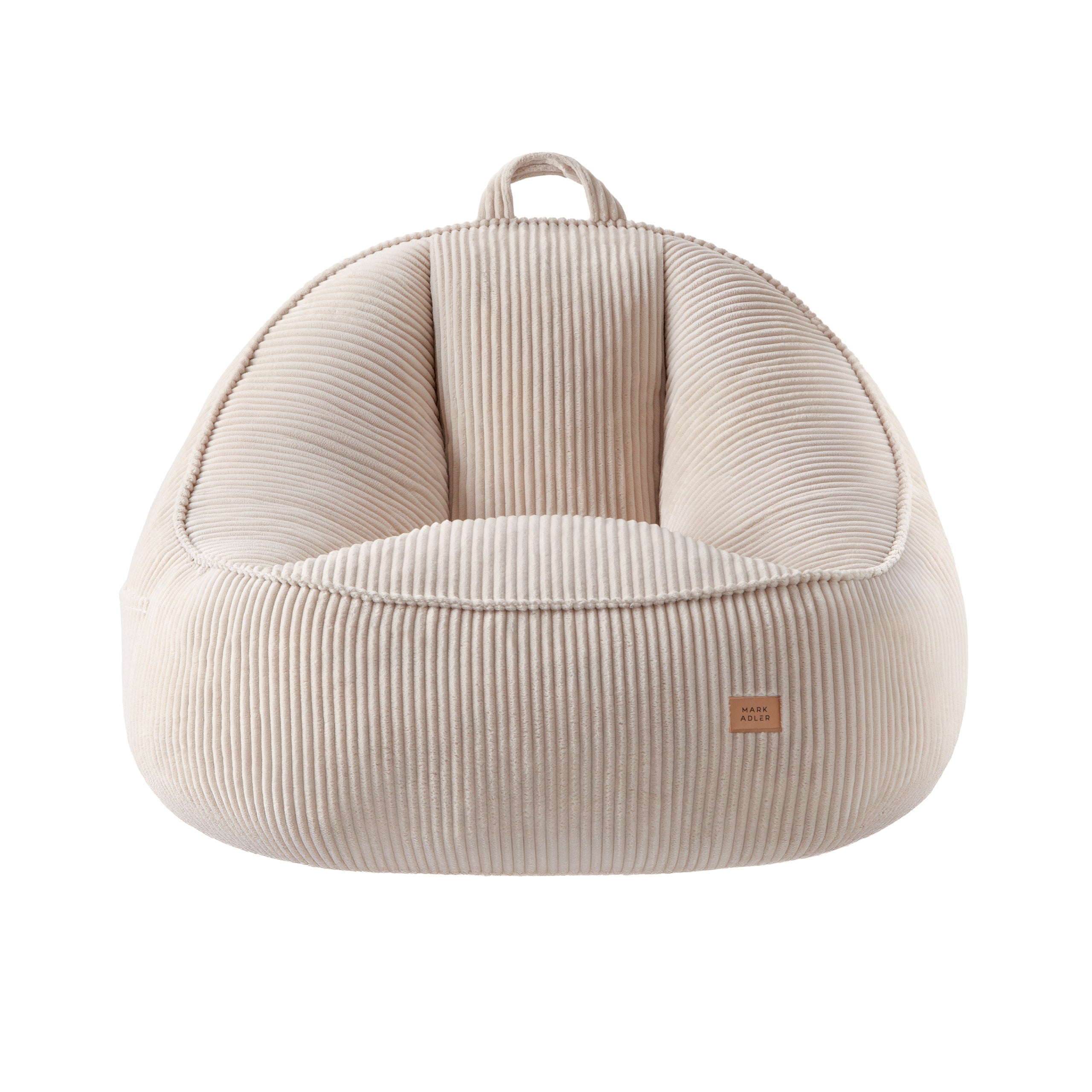 Fotoliu puf cu spătar din raiat Mark Adler Comfy 4.0 Beige