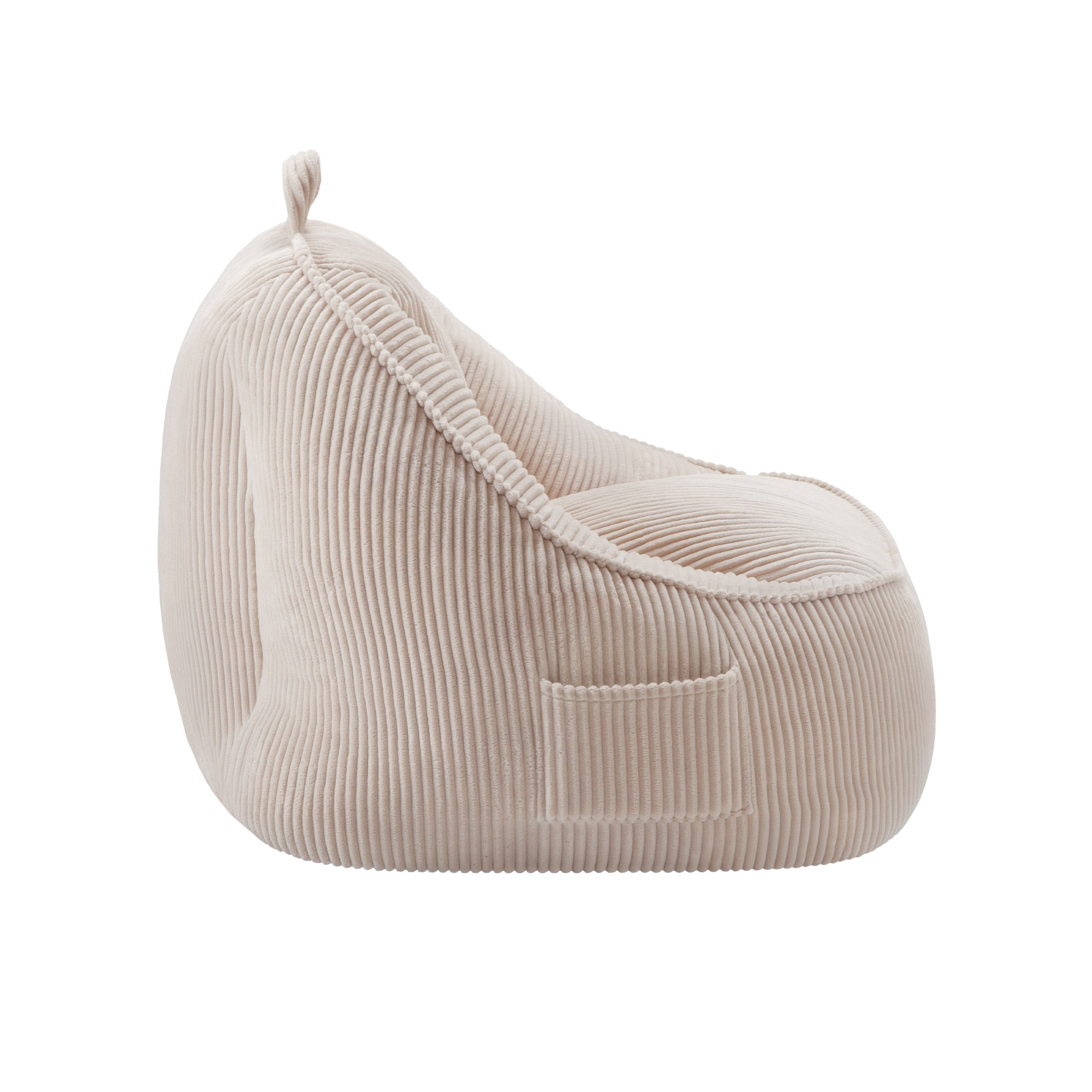 Fotoliu puf cu spătar din raiat Mark Adler Comfy 4.0 Beige