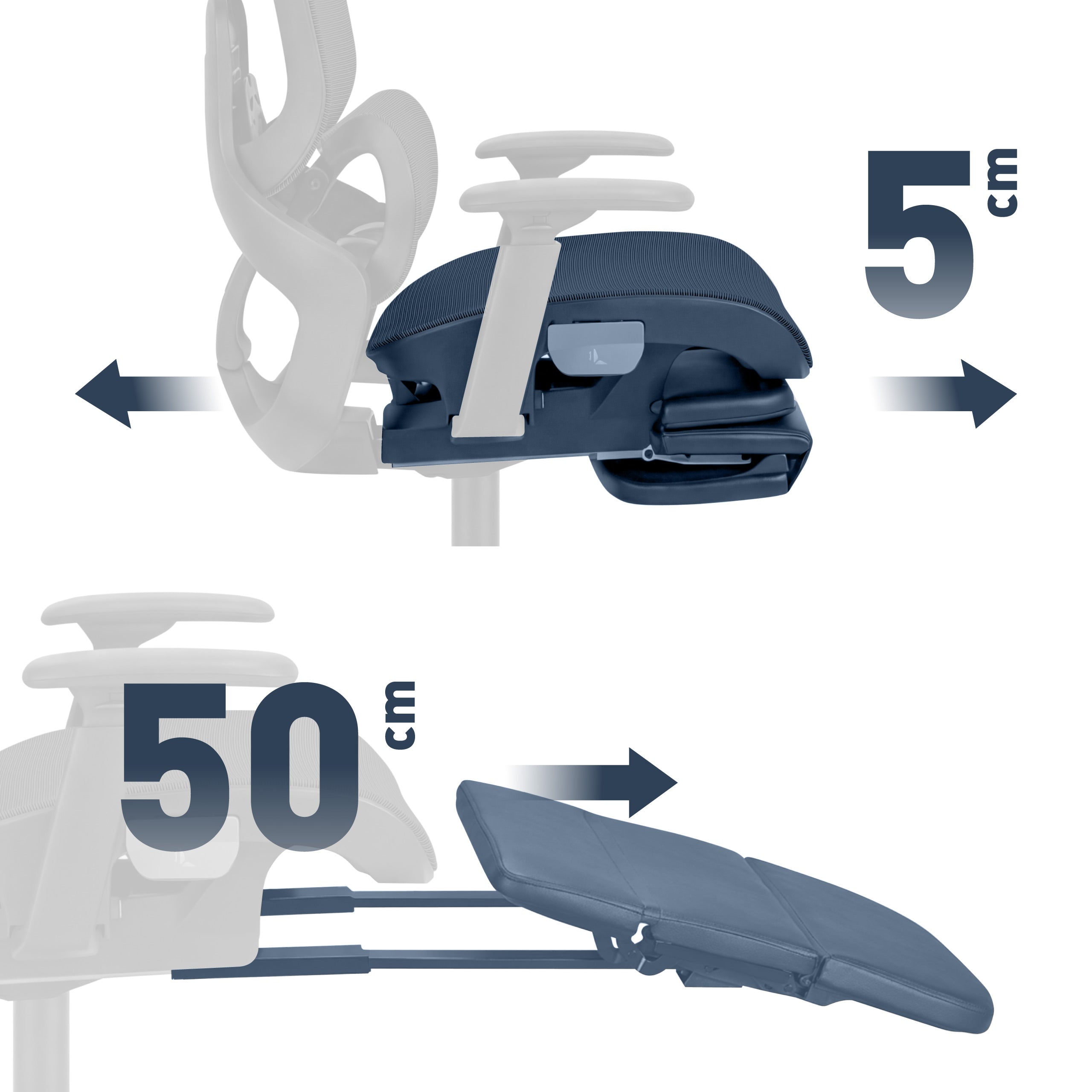 Scaun Ergonomic cu Suport pentru Picioare Mark Adler Expert 9.3 Black