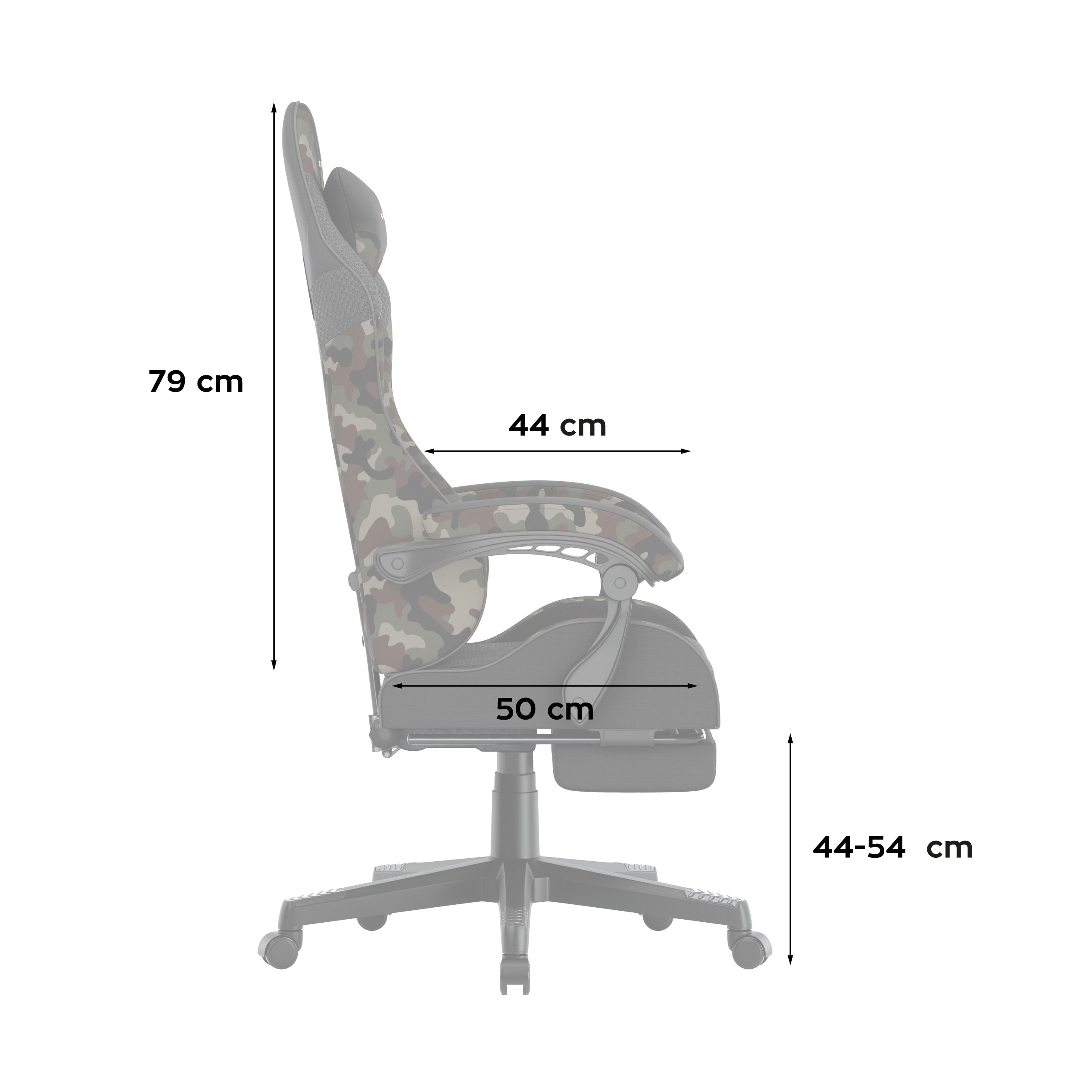 Scaun de gaming Huzaro Force 4.7 Camo Mesh