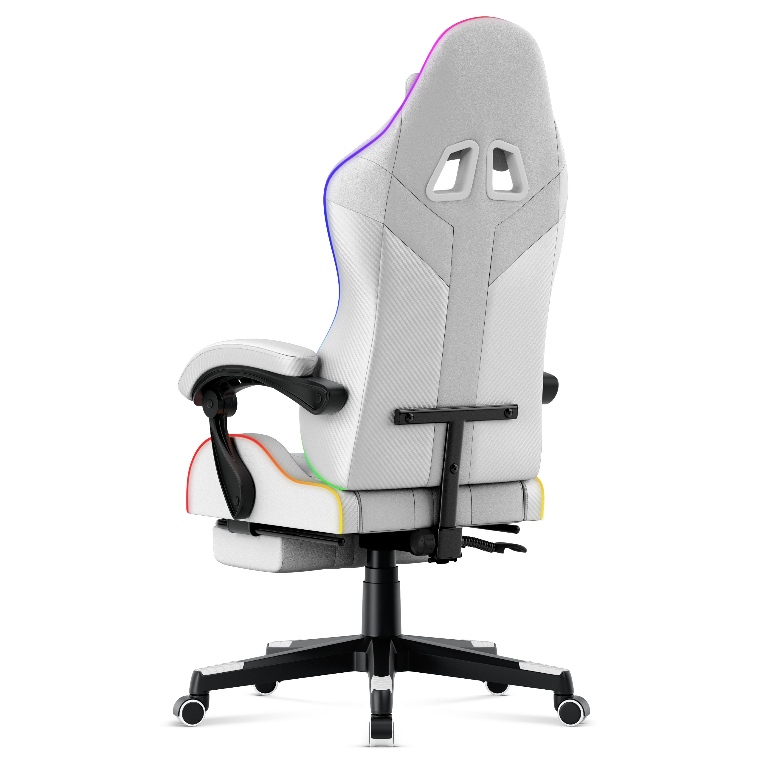 HUZARO Force 4.7 Fotoliu de gaming RGB alb