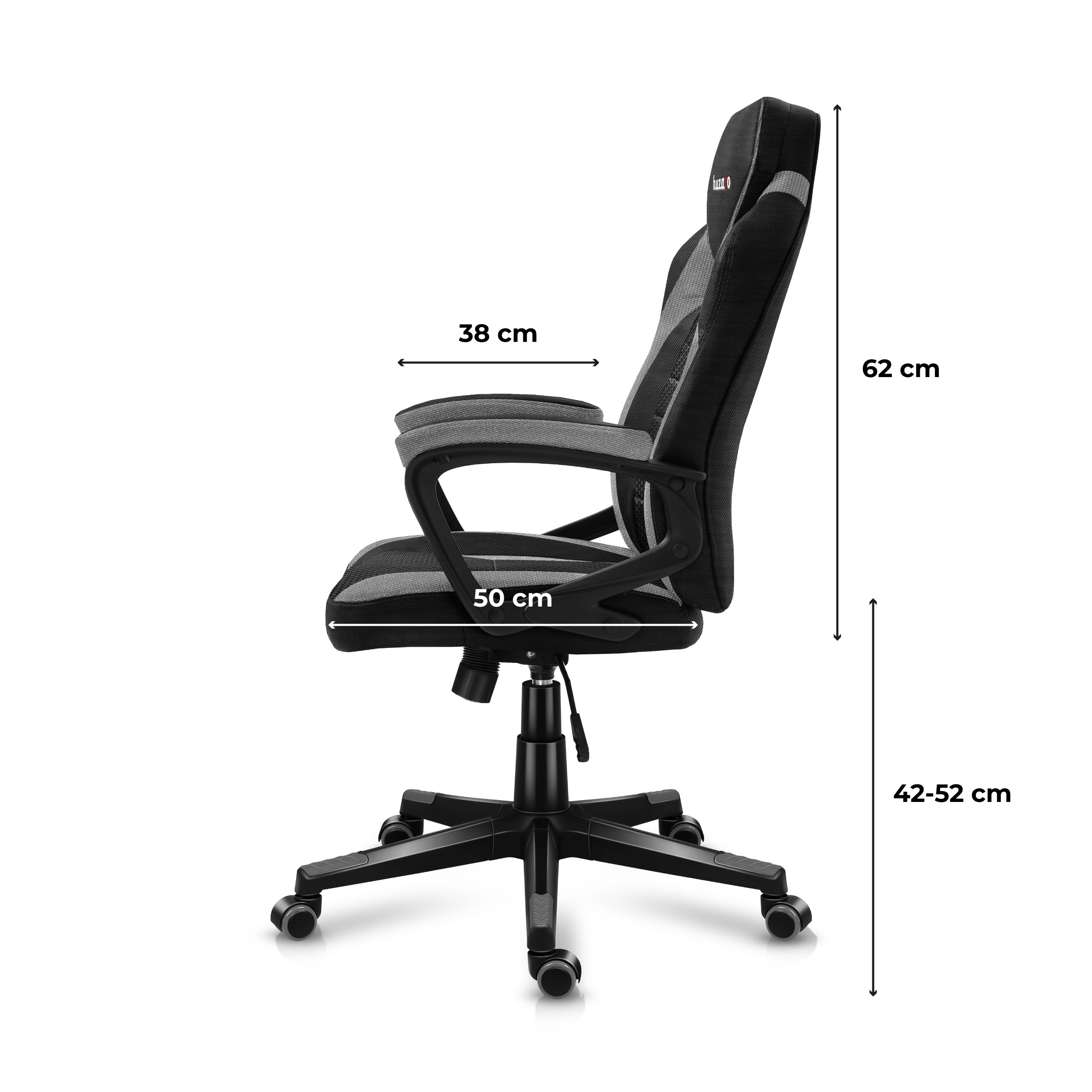 Scaun de gaming Huzaro FORCE 2.5 Grey Mesh