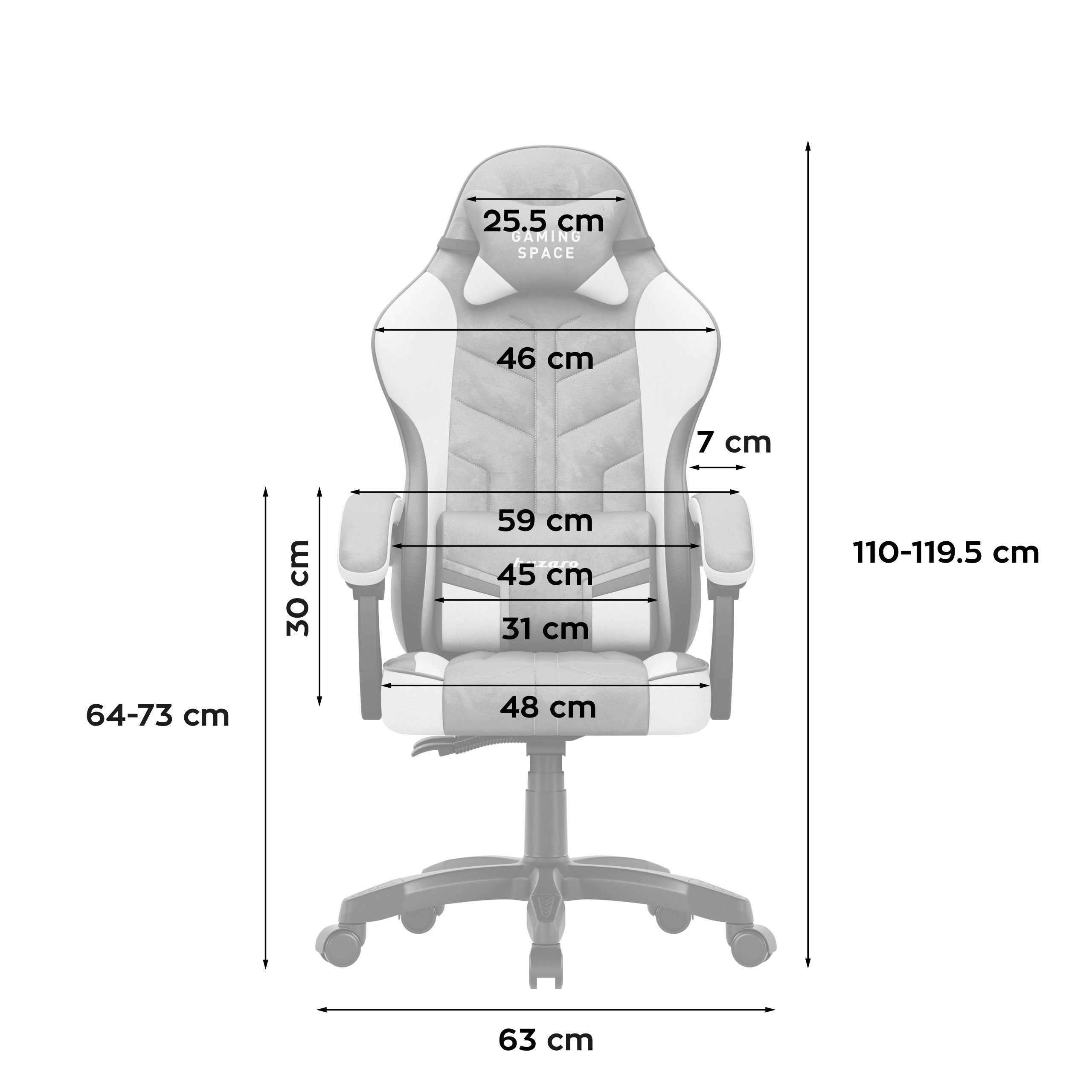 Scaun gaming din catifea Huzaro Force 2.7 Gri