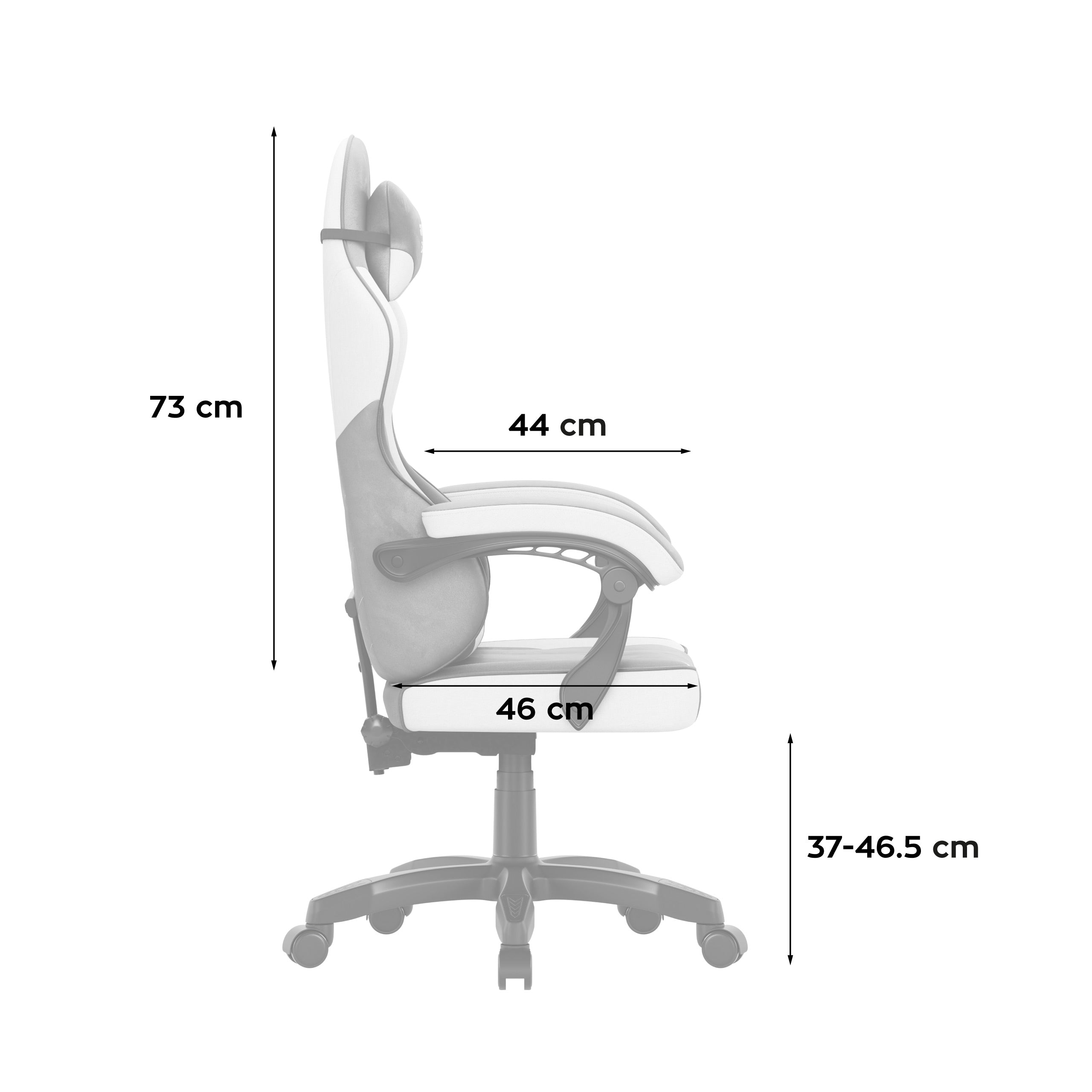 Scaun gaming din catifea Huzaro Force 2.7 Gri