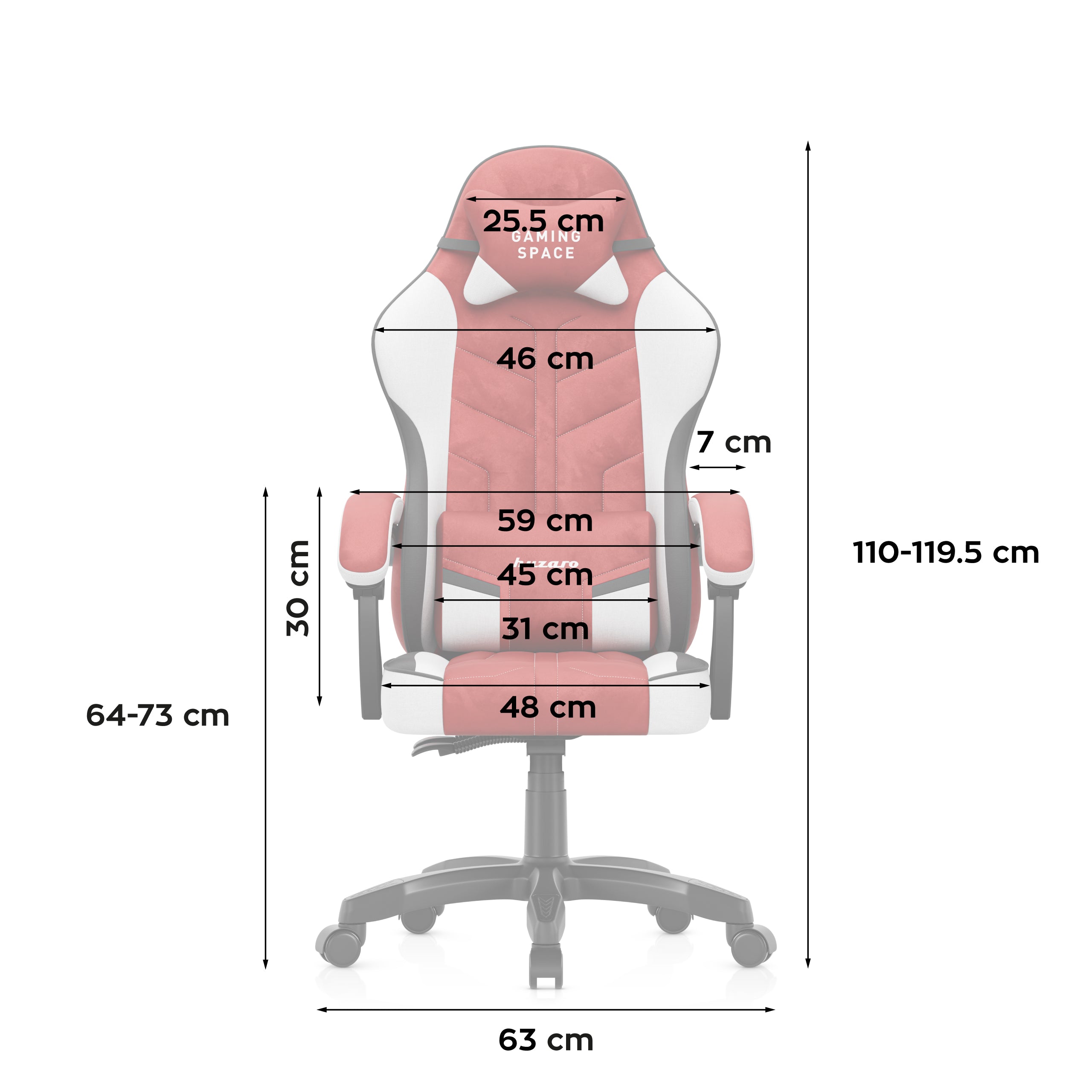 Scaun de gaming din catifea Huzaro Force 2.7 Red