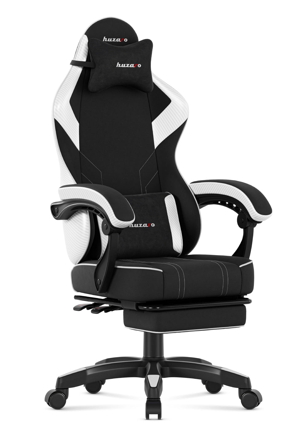 Scaun de gaming Huzaro Force 3.7 White Carbon