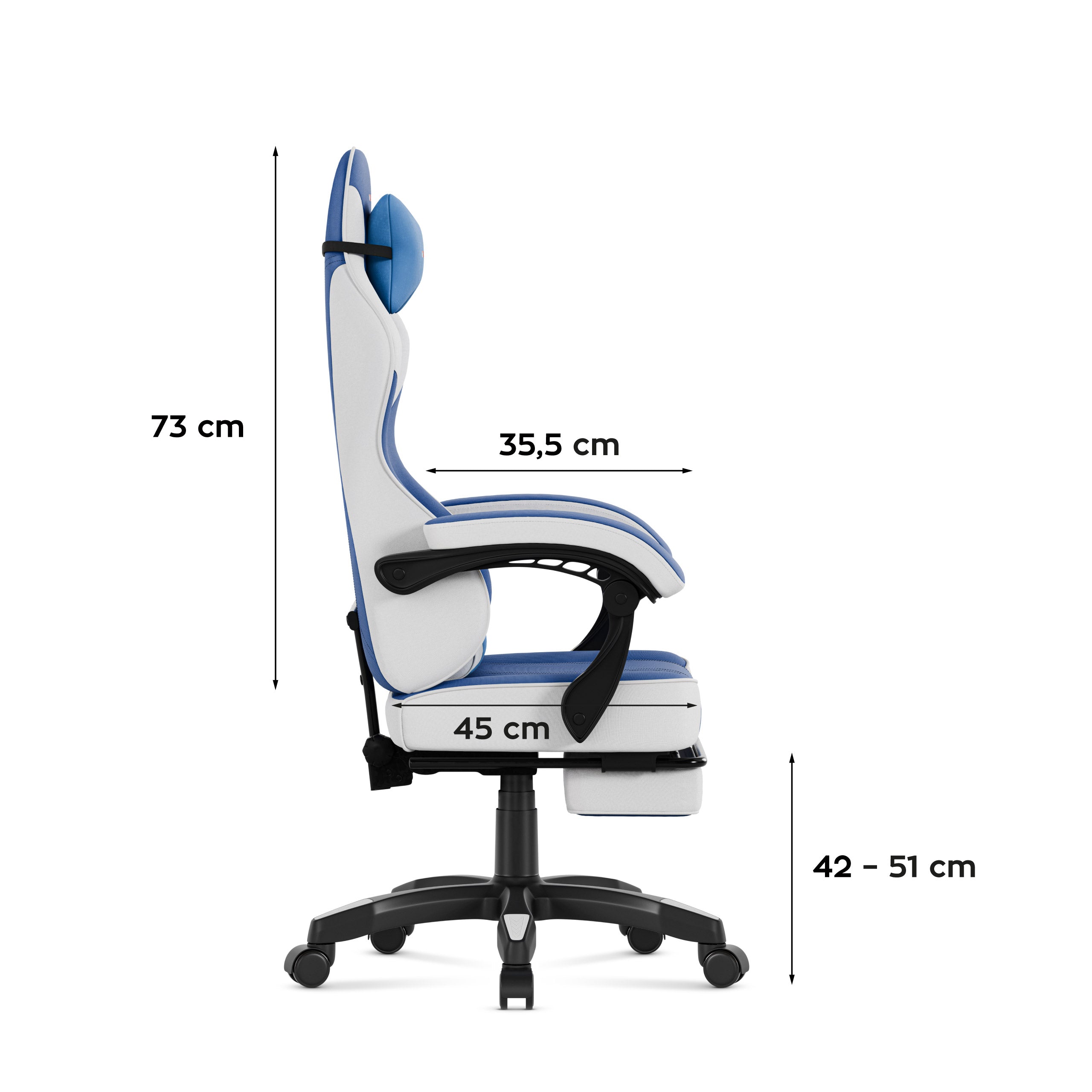 Scaun de gaming Huzaro Force 3.7 Blue