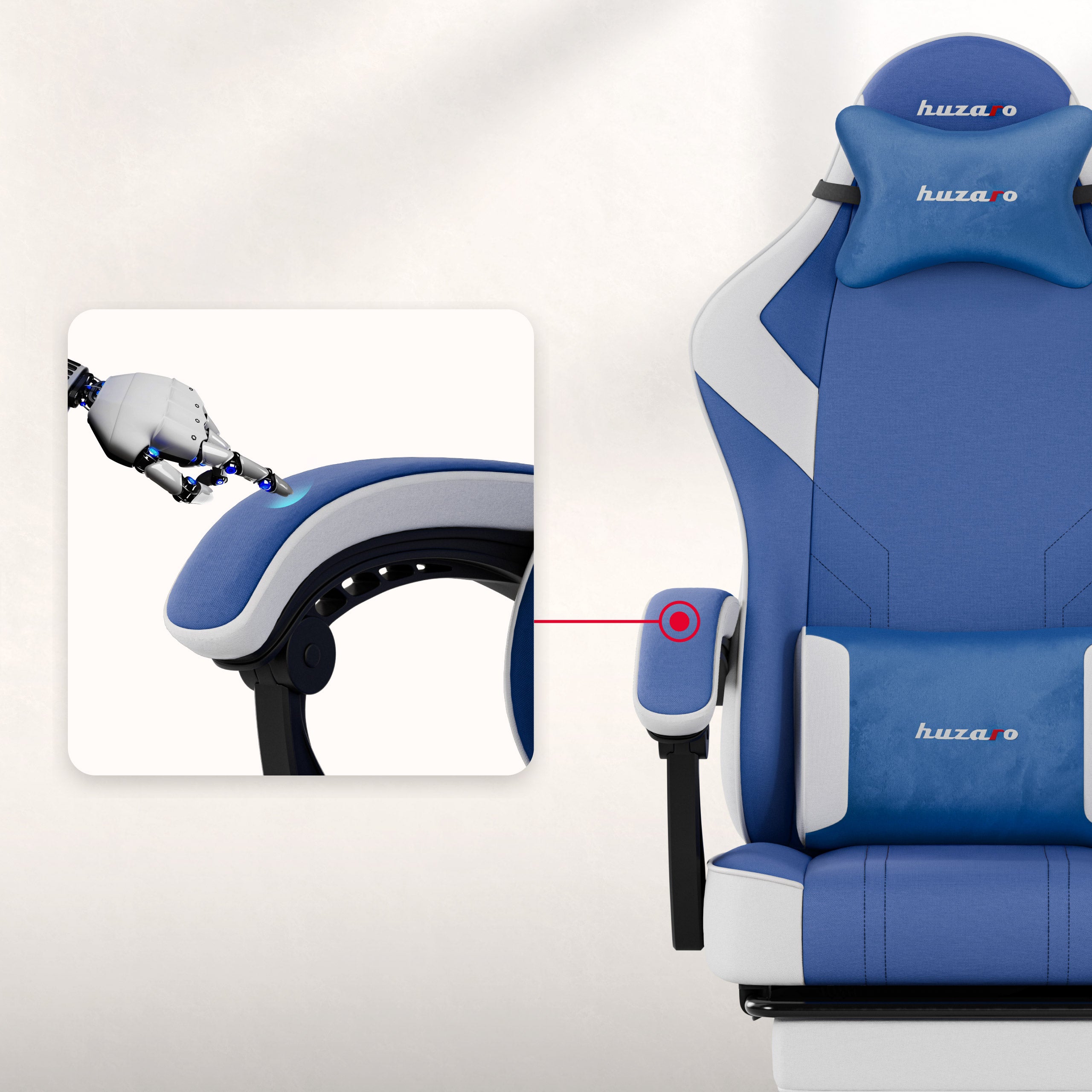 Scaun de gaming Huzaro Force 3.7 Blue