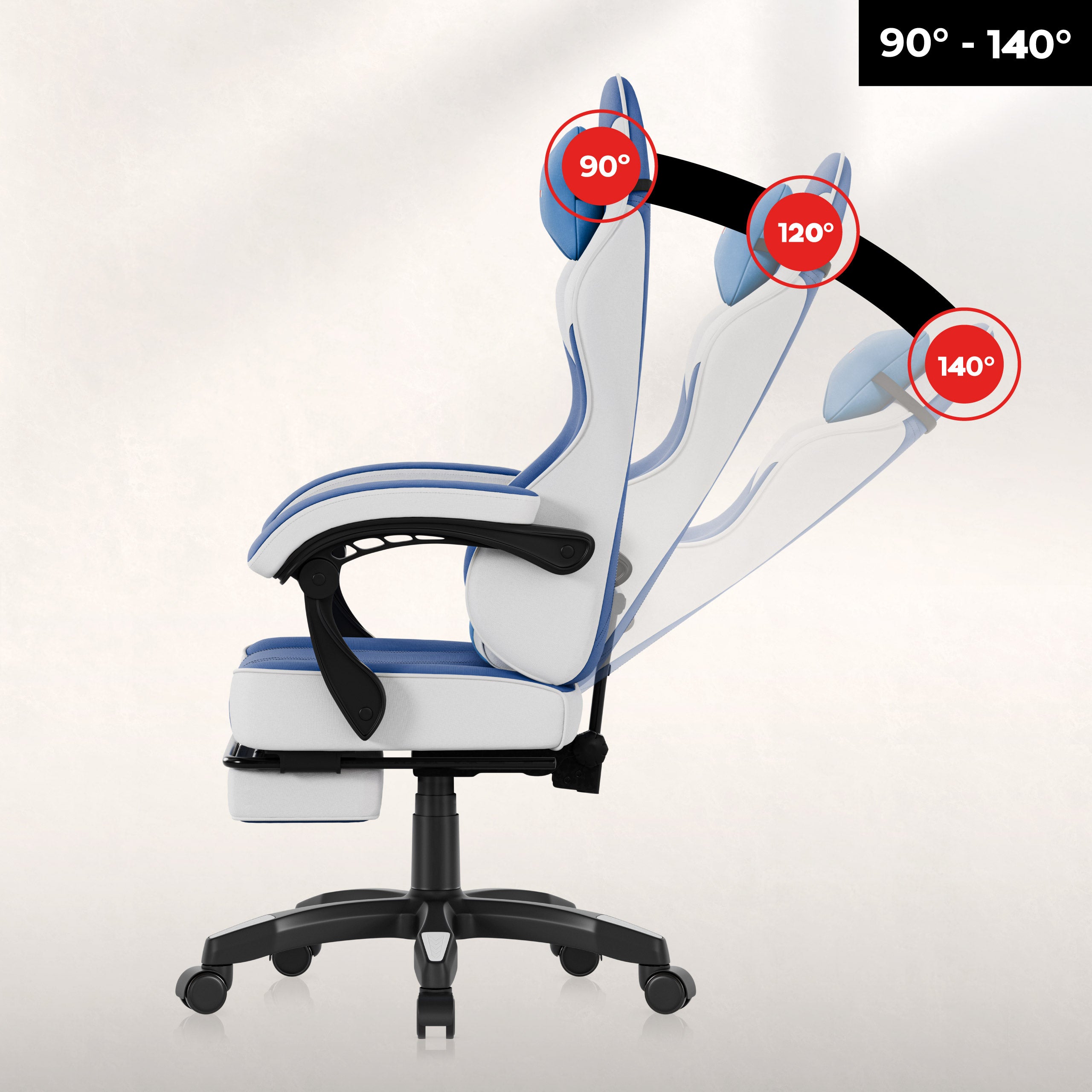 Scaun de gaming Huzaro Force 3.7 Blue