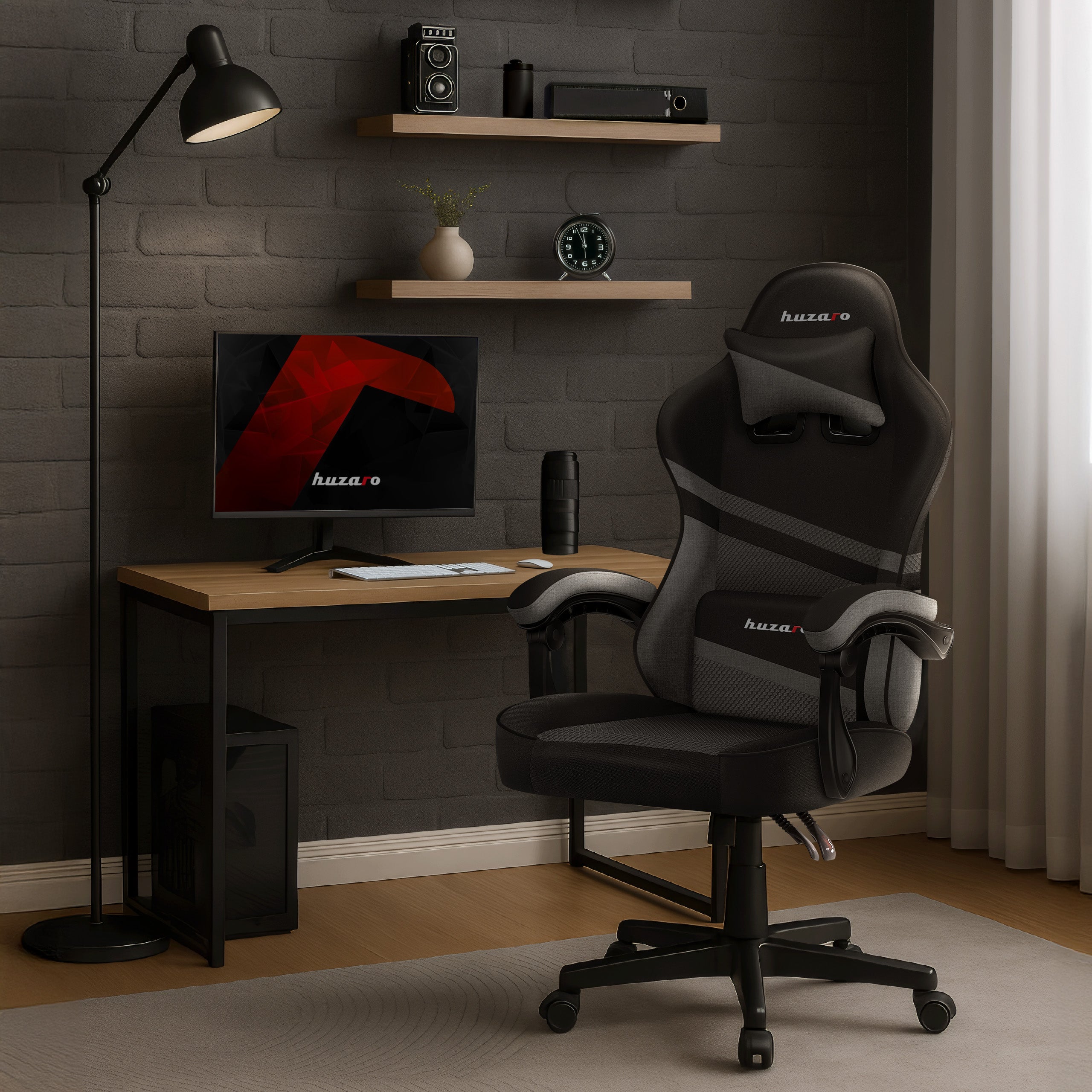 Scaun de gaming HUZARO FORCE 4.4 Grey Mesh