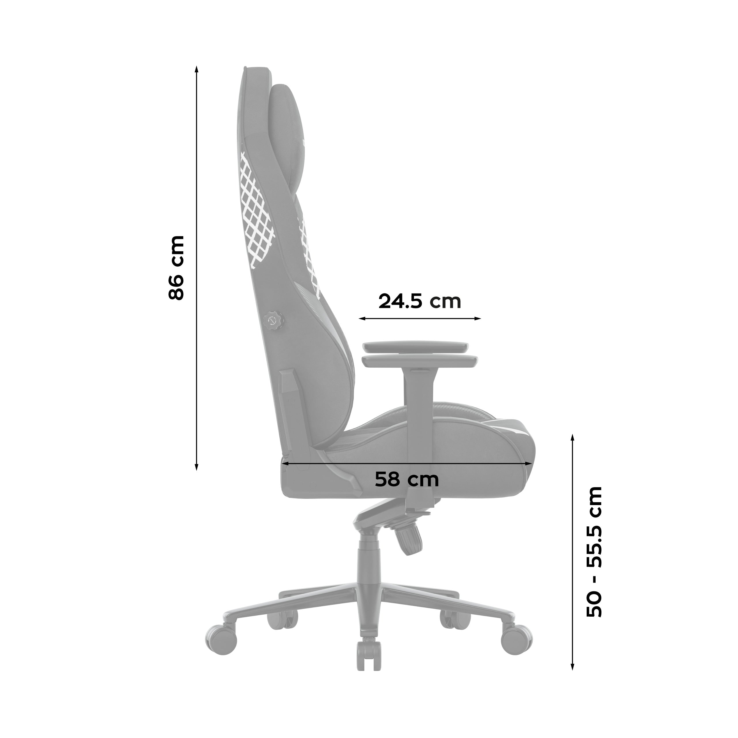 Scaun de gaming din piele de căprioară Huzaro Force 8.3 Carbon Black