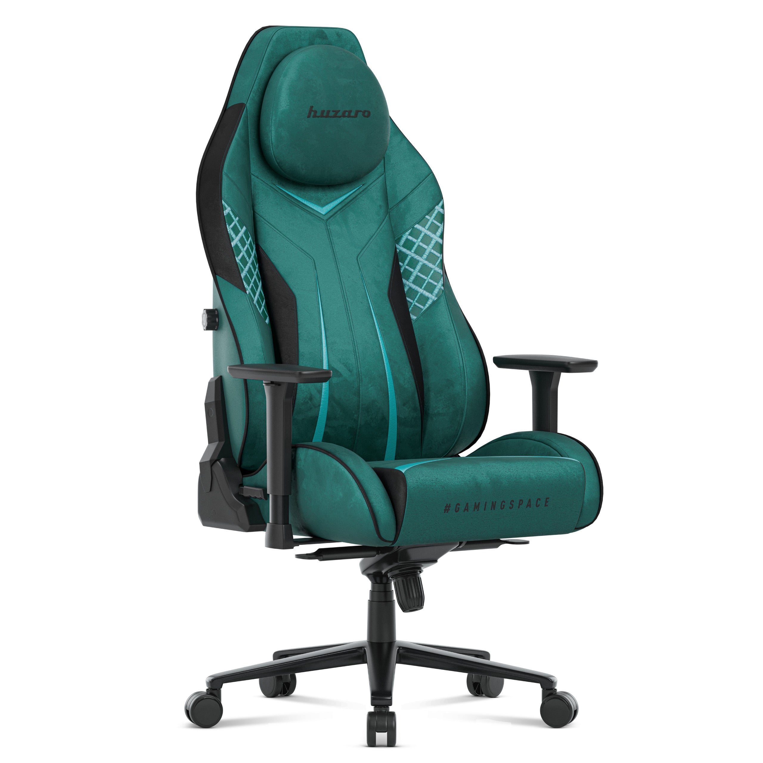 Scaun de gaming din piele de căprioară Huzaro Force 8.3 Green