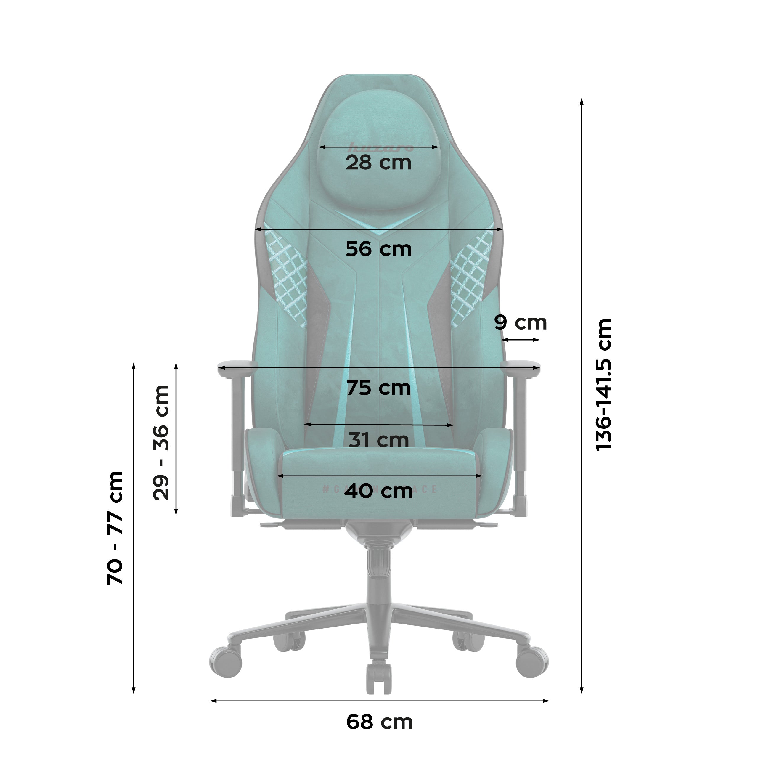 Scaun de gaming din piele de căprioară Huzaro Force 8.3 Green
