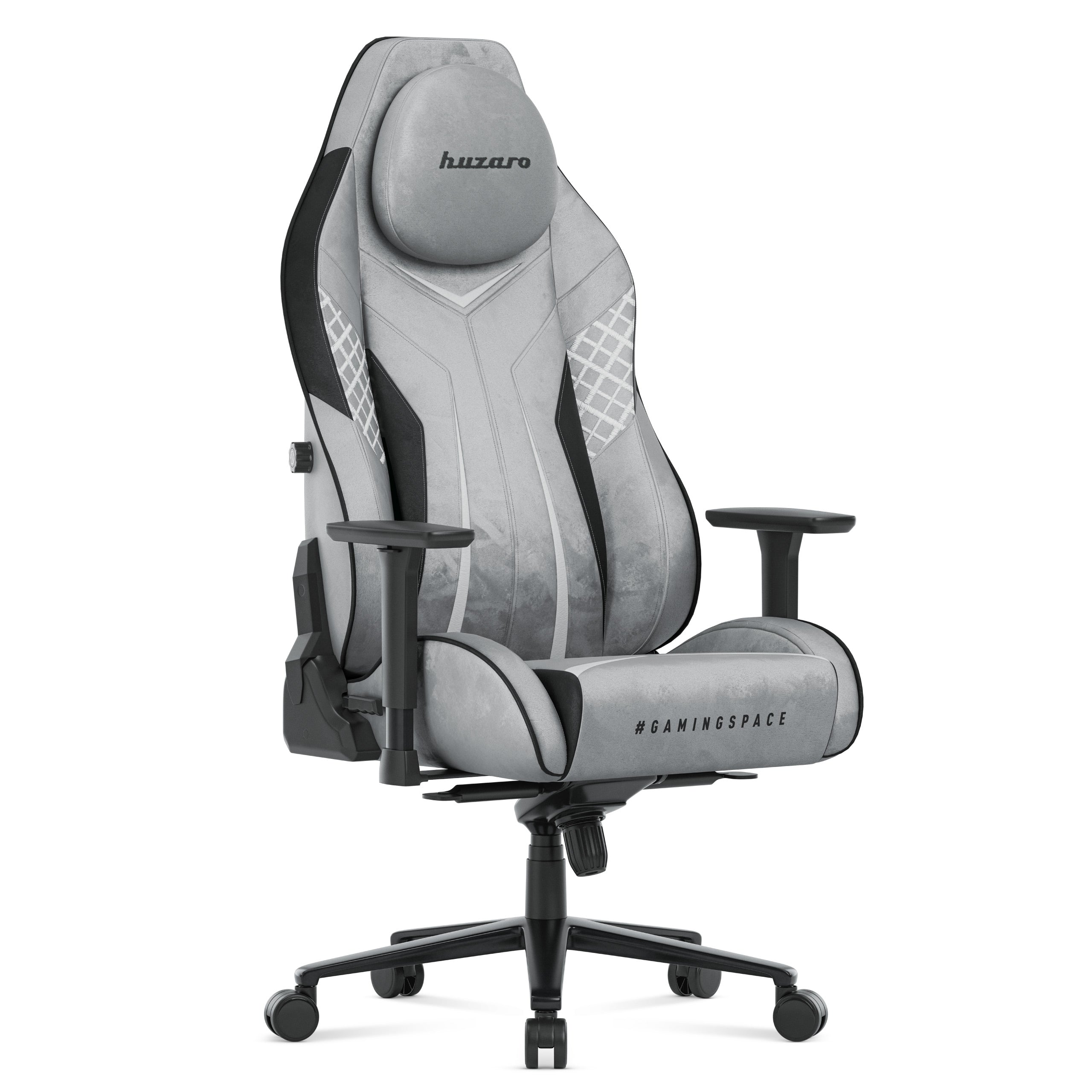 Scaun de gaming din piele de căprioară Huzaro Force 8.3 Grey