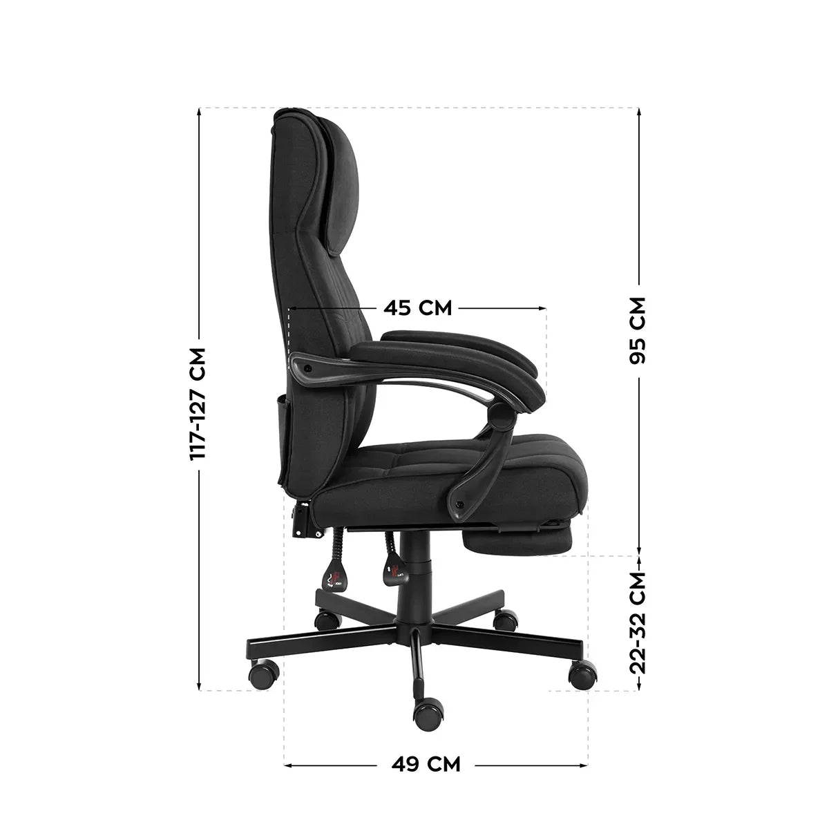 Mark Adler Boss 5.3 Negru masaj scaun de birou