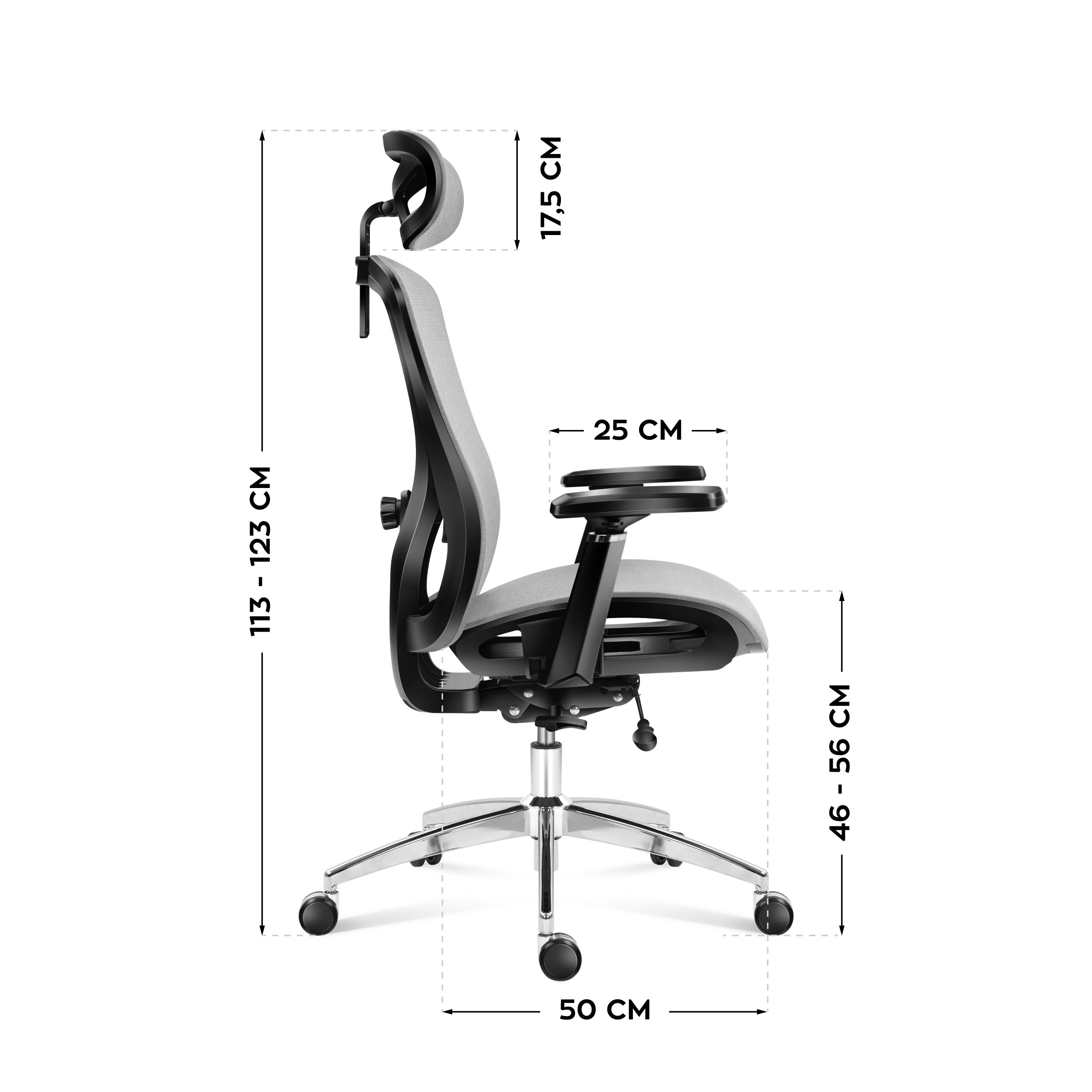 Scaun ergonomic Mark Adler Expert 5.3 Grey Mesh