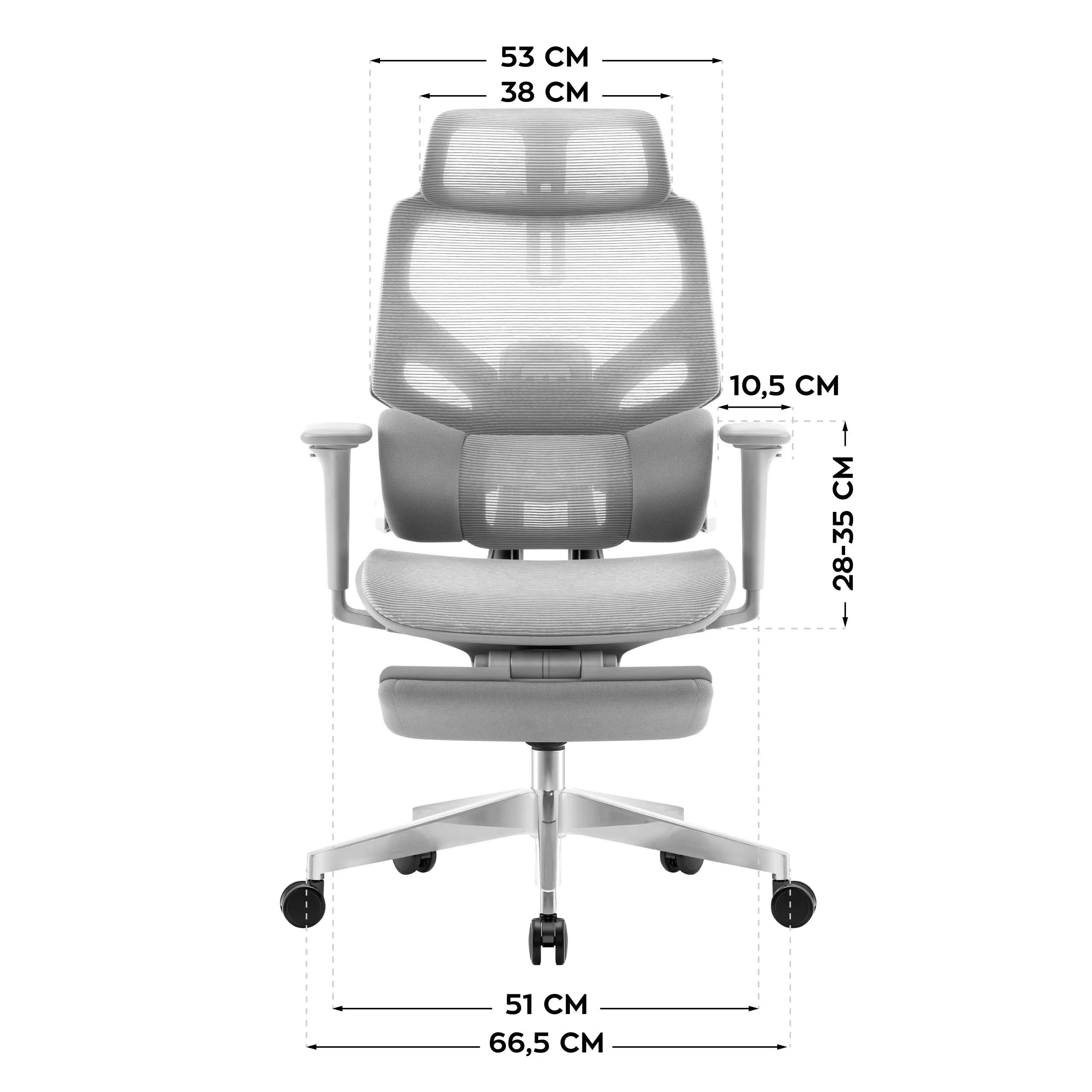 Scaun ergonomic Mark Adler Expert 8.7 Grey Mesh