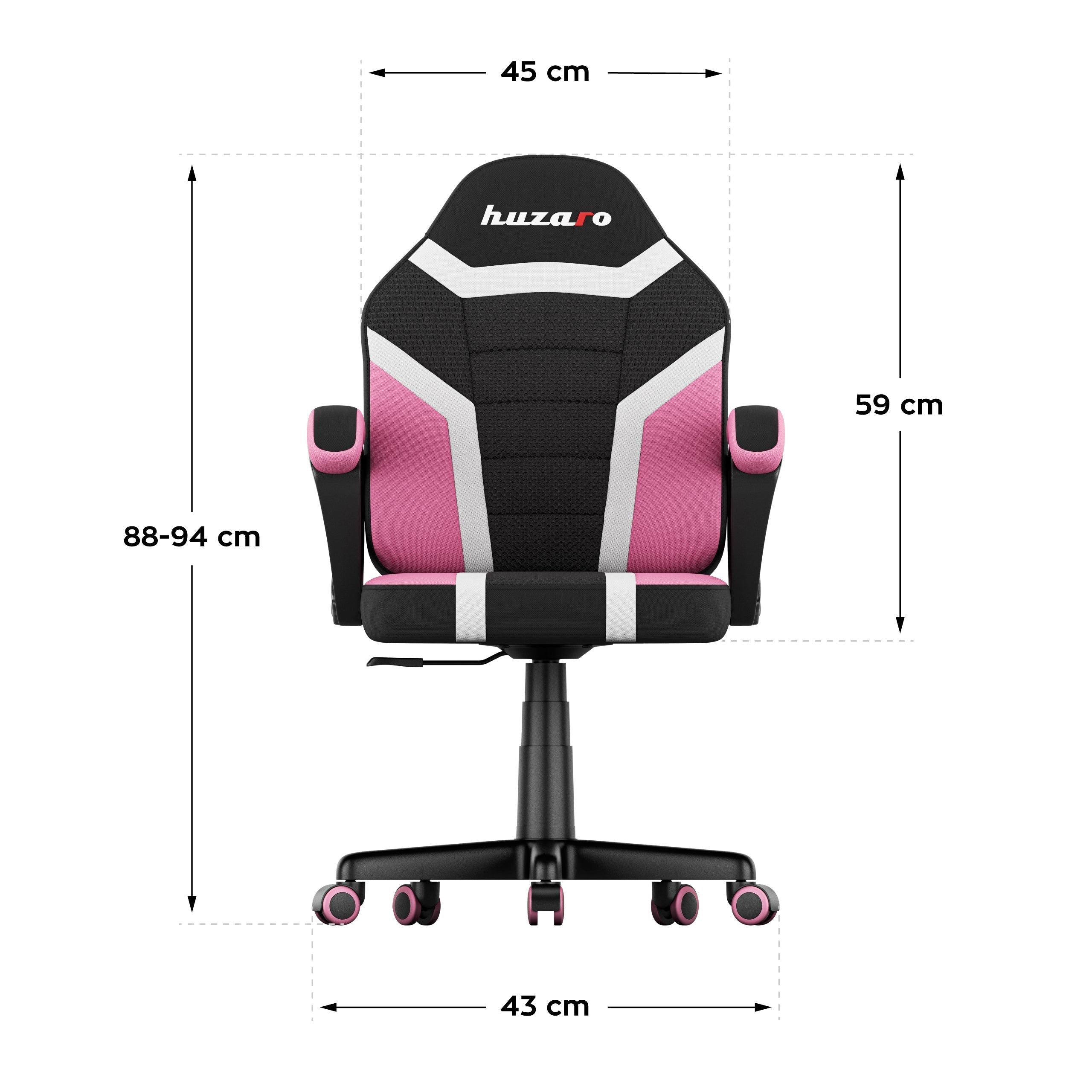 Scaun de gaming pentru copii HUZARO RANGER 1.0 Pink Mesh