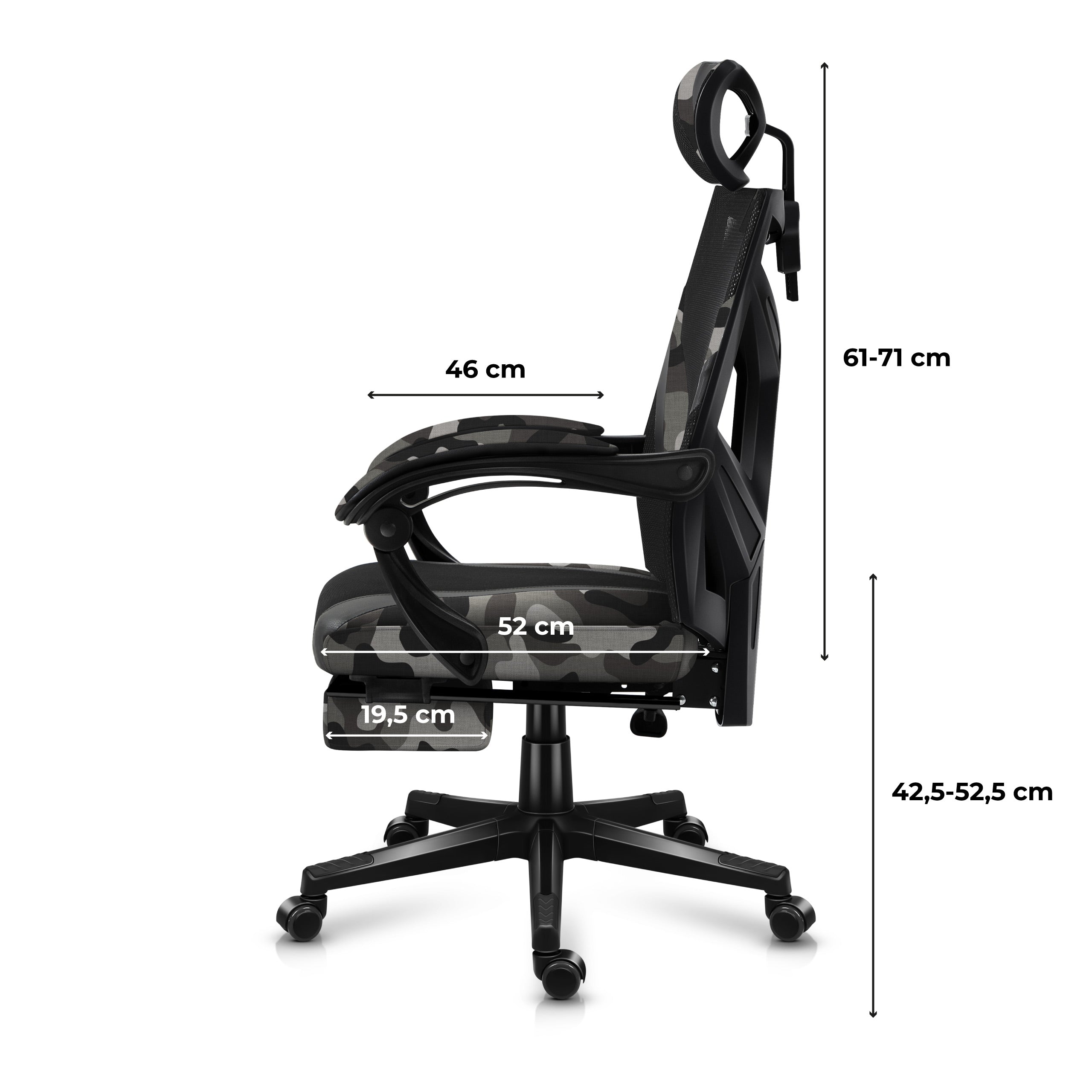 Scaun de gaming Huzaro Combat 5.0 Camo