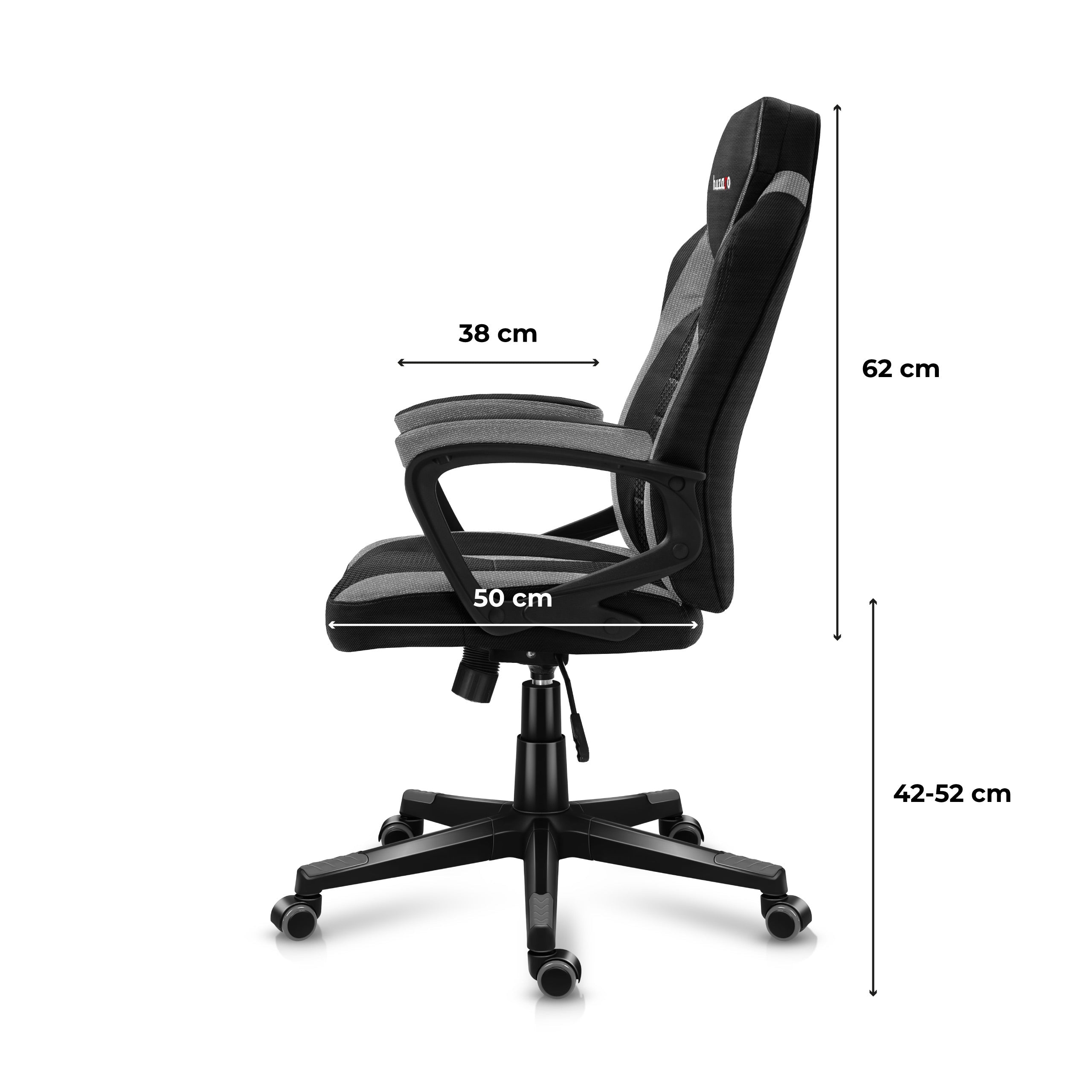 Scaun de gaming Huzaro FORCE 2.5 Grey Mesh