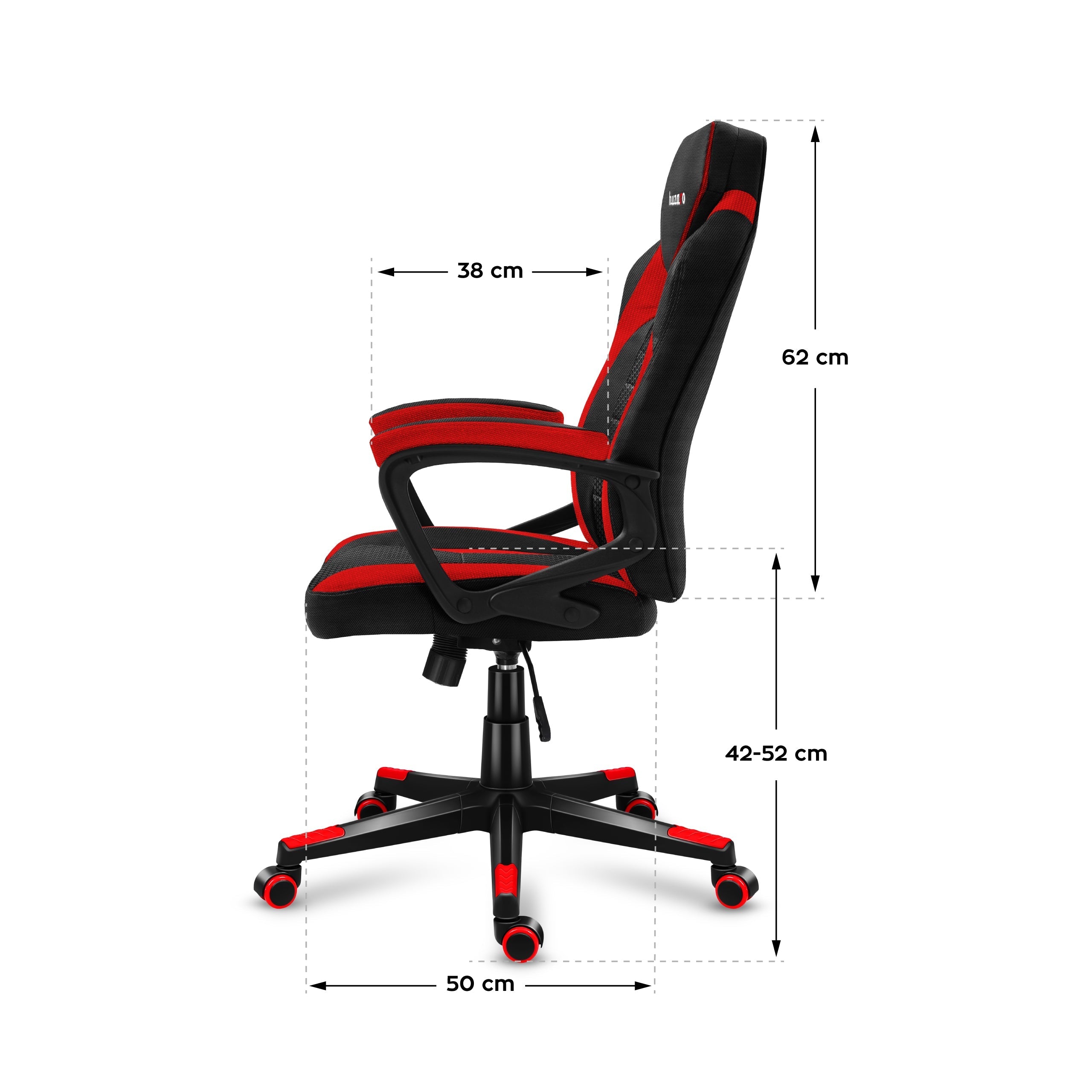 Scaun de gaming HUZARO FORCE 2.5 Red Mesh