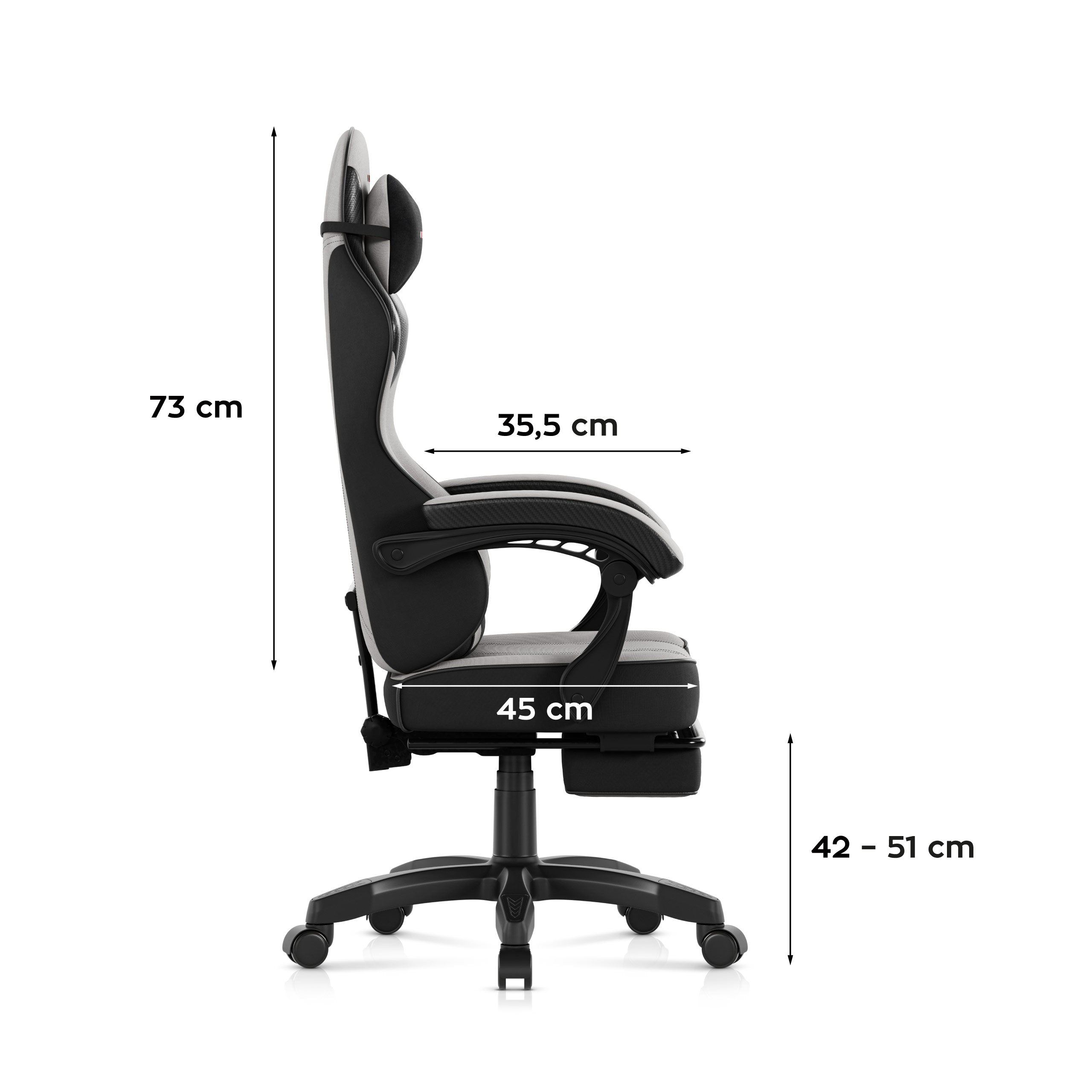 Scaun de gaming Huzaro Force 3.7 Grey