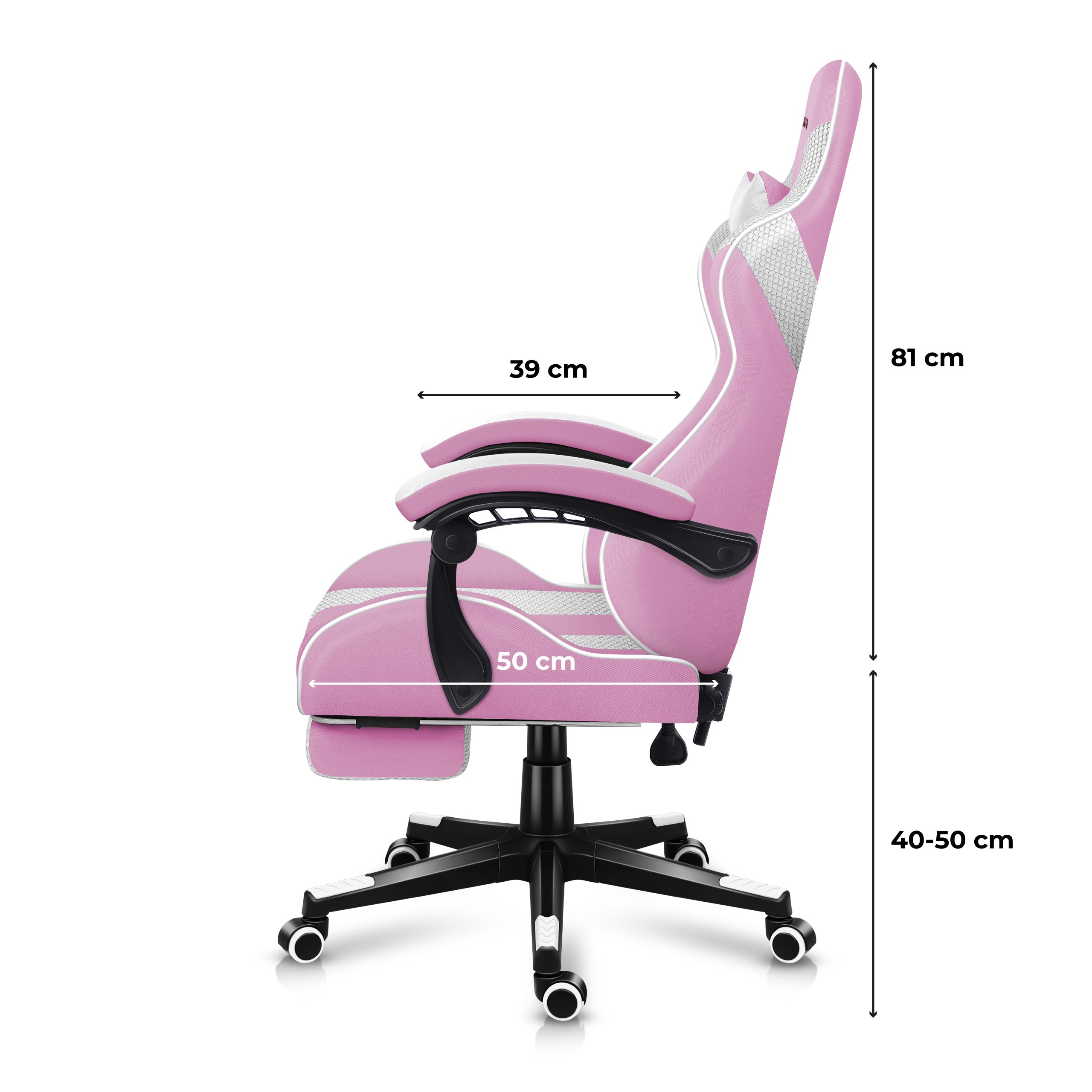 Scaun de gaming Huzaro Force 4.7 Pink Mesh