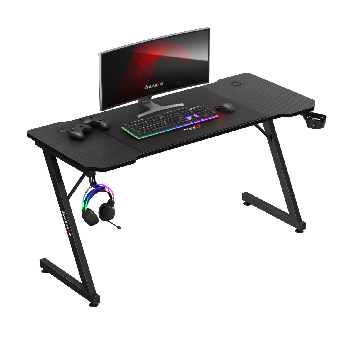 Huzaro Hero 3.3 negru 140 cm birou de gaming