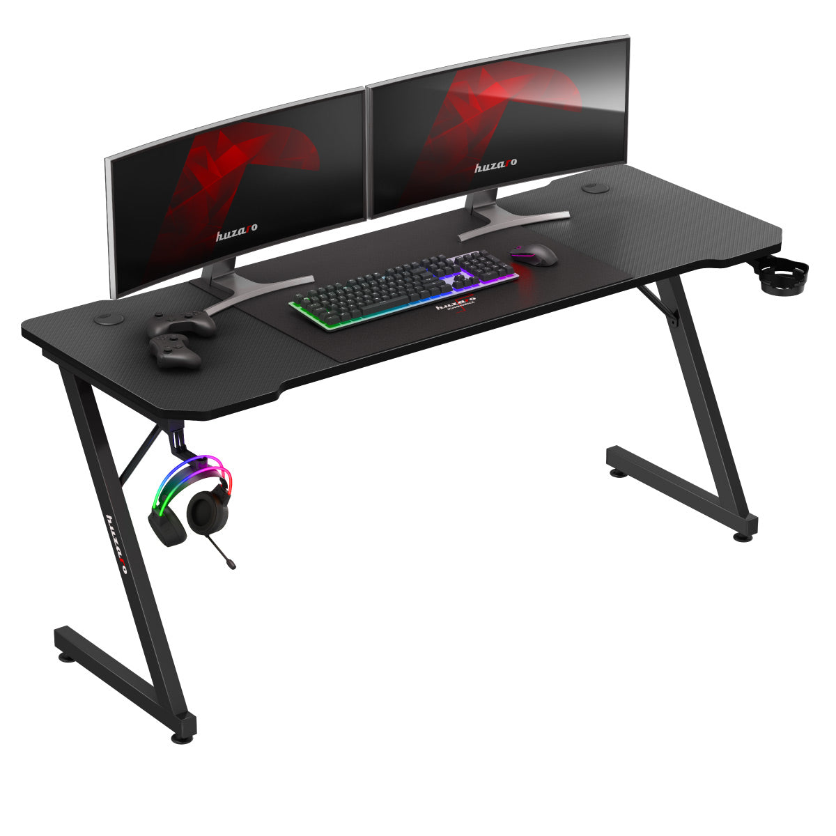 Huzaro Hero 4.8 Negru 160 cm birou de gaming