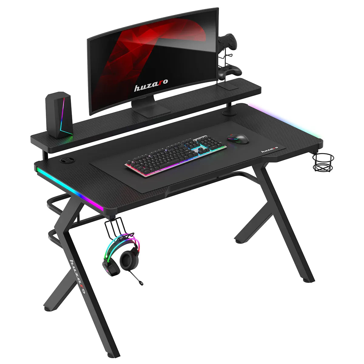 Huzaro Hero 5.0 RGB LED birou de gaming 120 cm