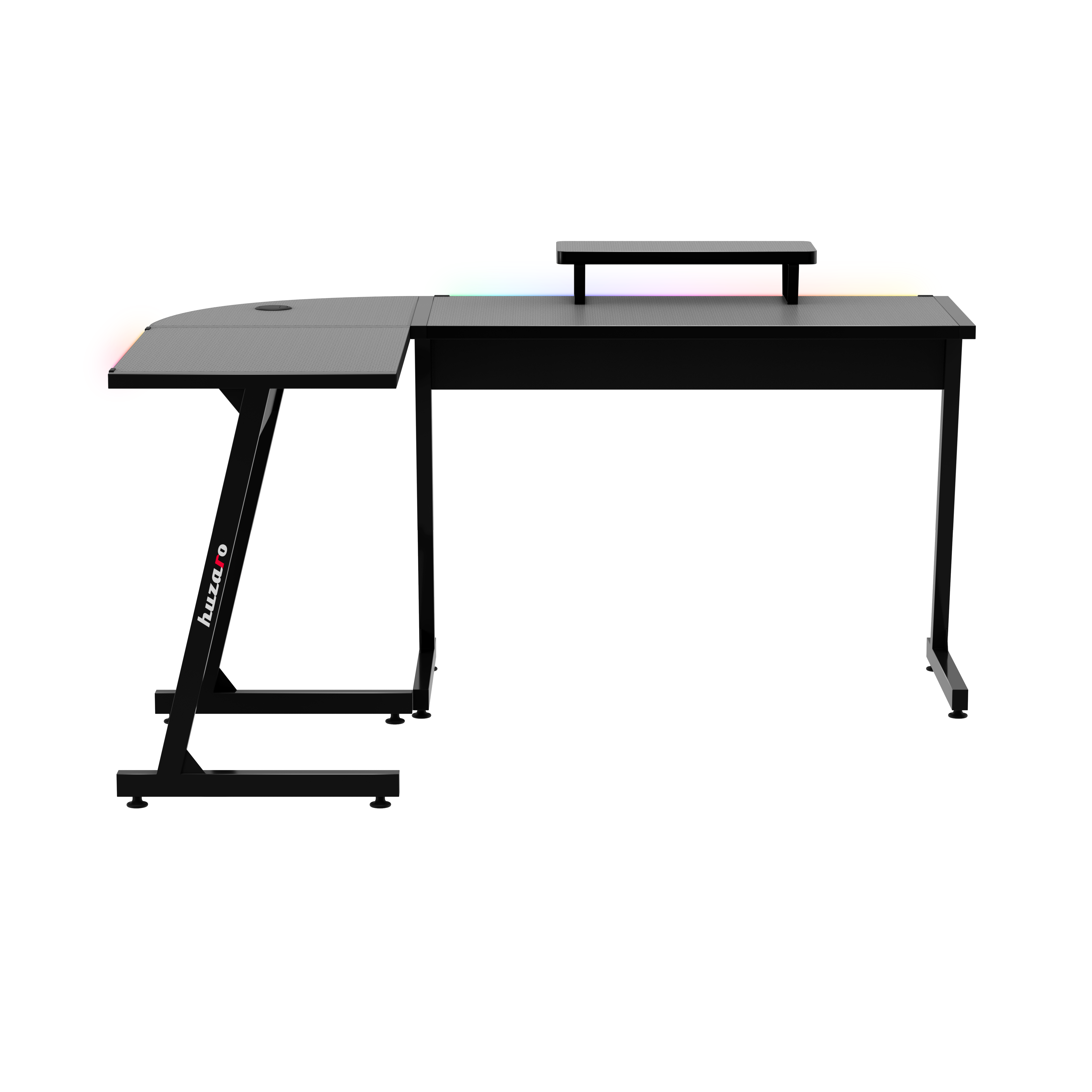 HUZARO HERO 6.0 Black RGB Smart 147 cm birou de gaming