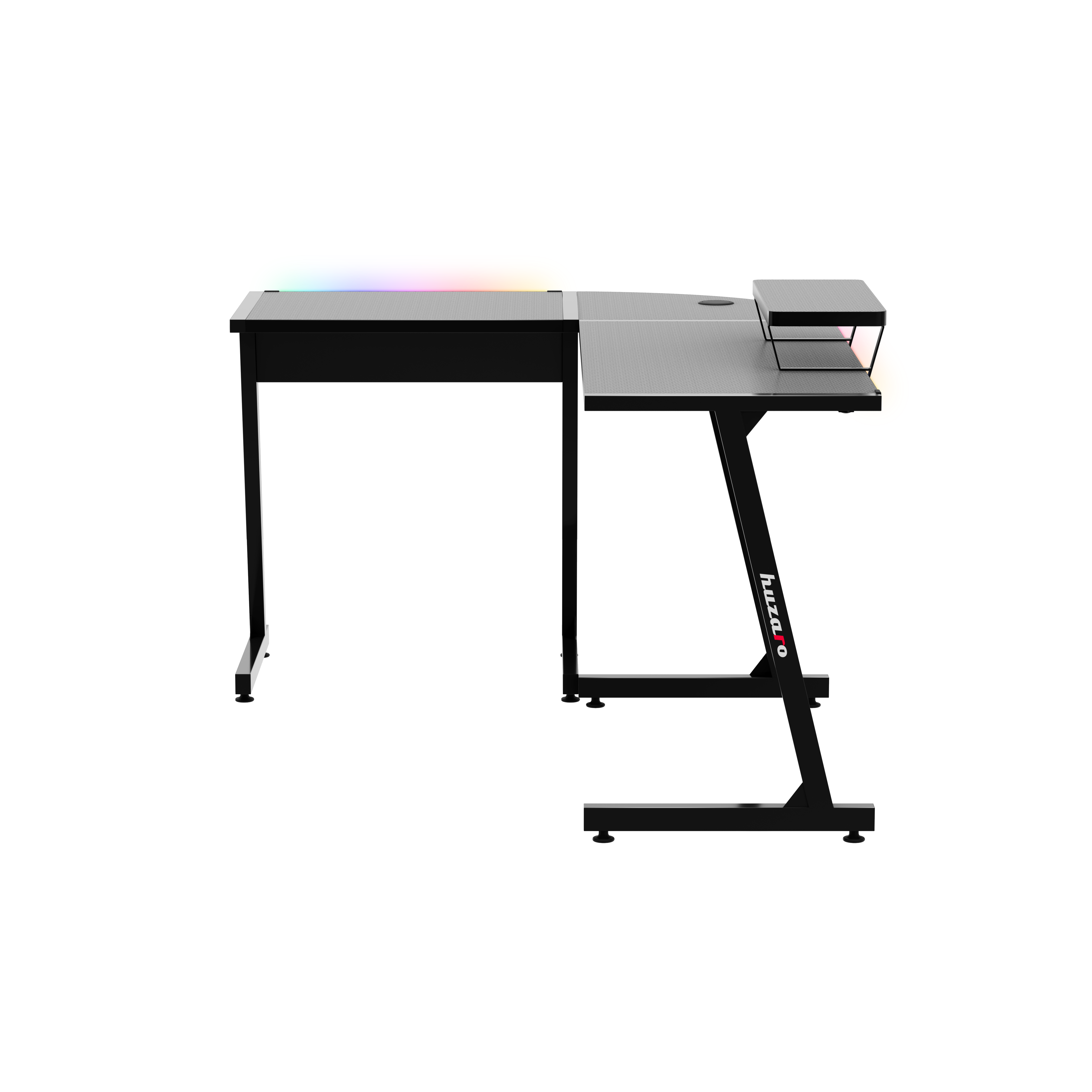 HUZARO HERO 6.0 Black RGB Smart 147 cm birou de gaming