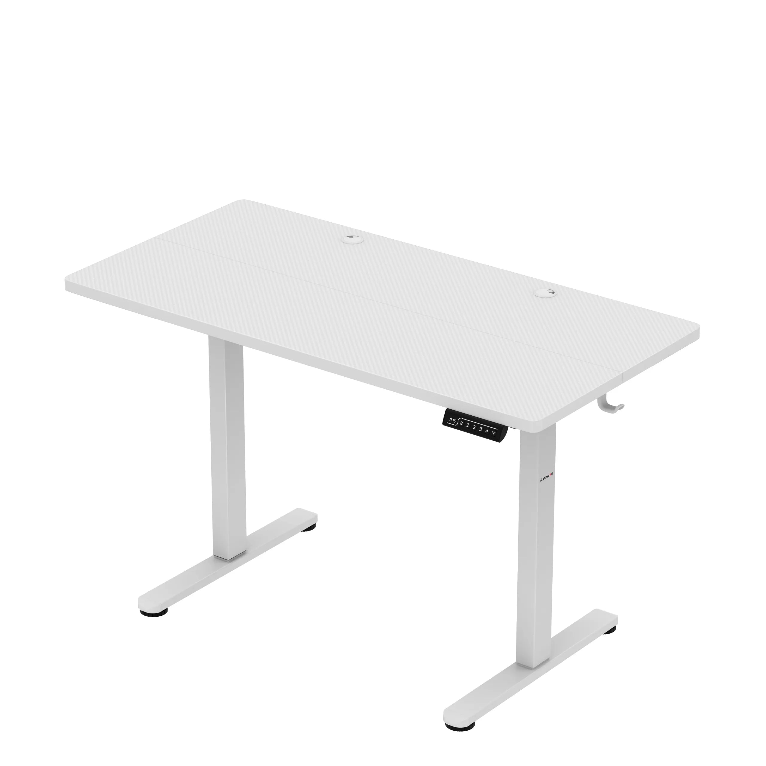 Huzaro Hero 8.1 alb 120 cm birou electric de gaming