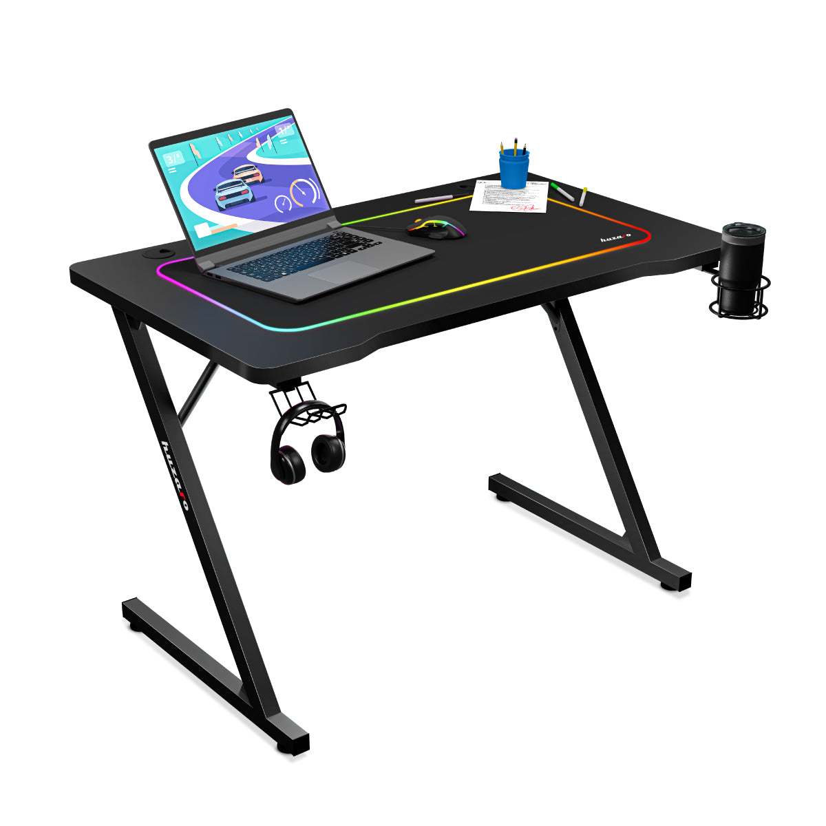 Huzaro Hero 1.8 negru 100 cm birou de gaming