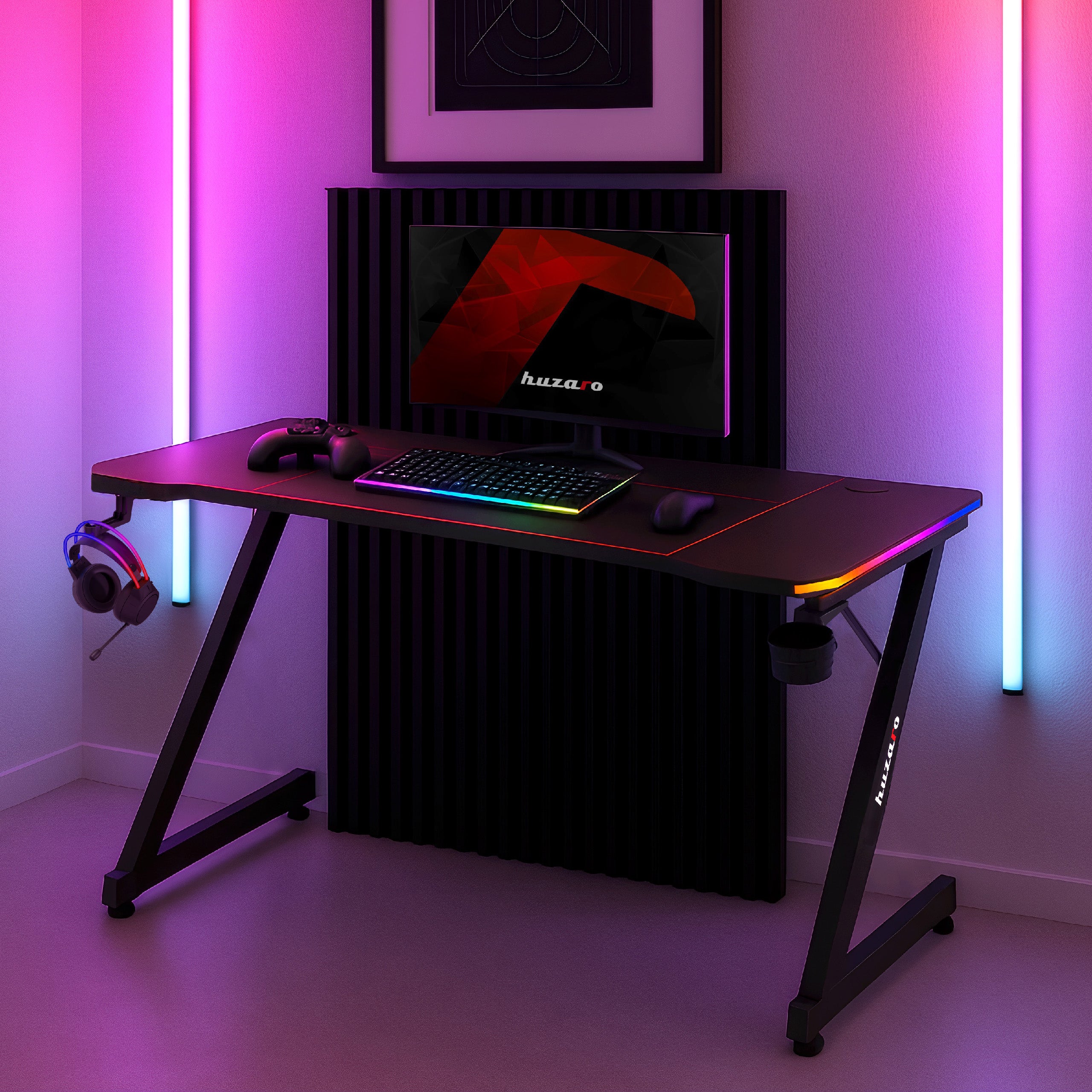 Huzaro Hero 3.3 RGB birou de gaming 140 cm