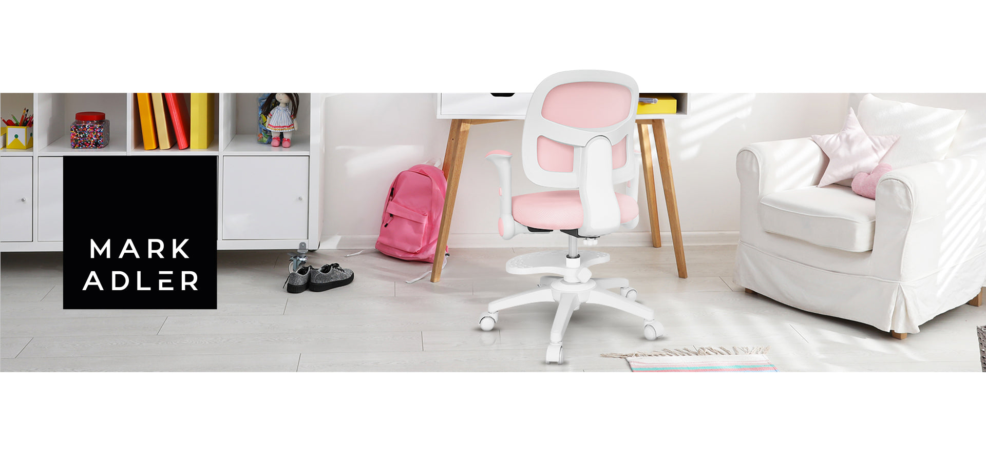 Scaun pivotant Mark Adler JUNIOR 5.0 Pink