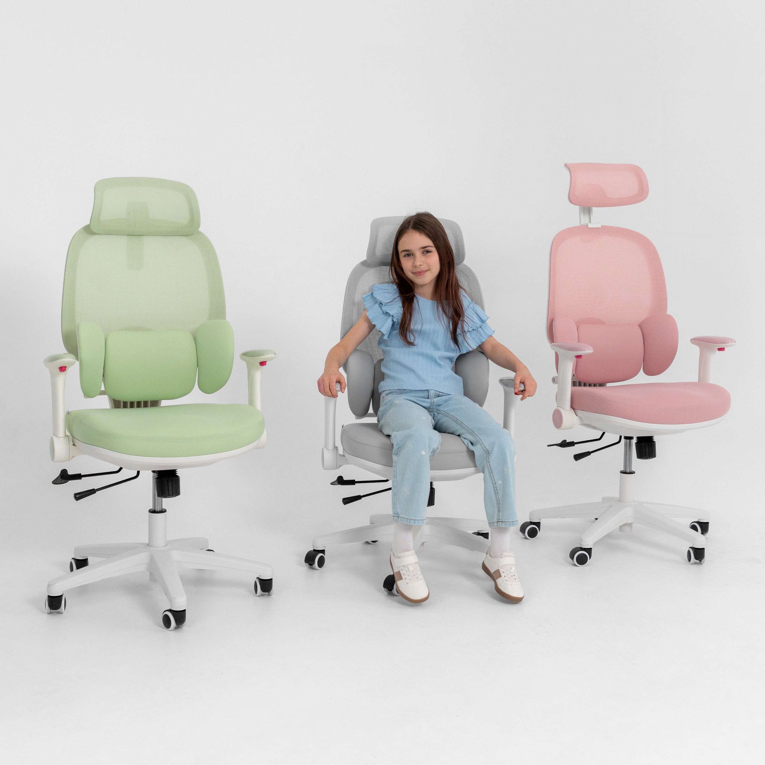 Scaun de birou ergonomic pentru copii Mark Adler Junior 6.3 Green