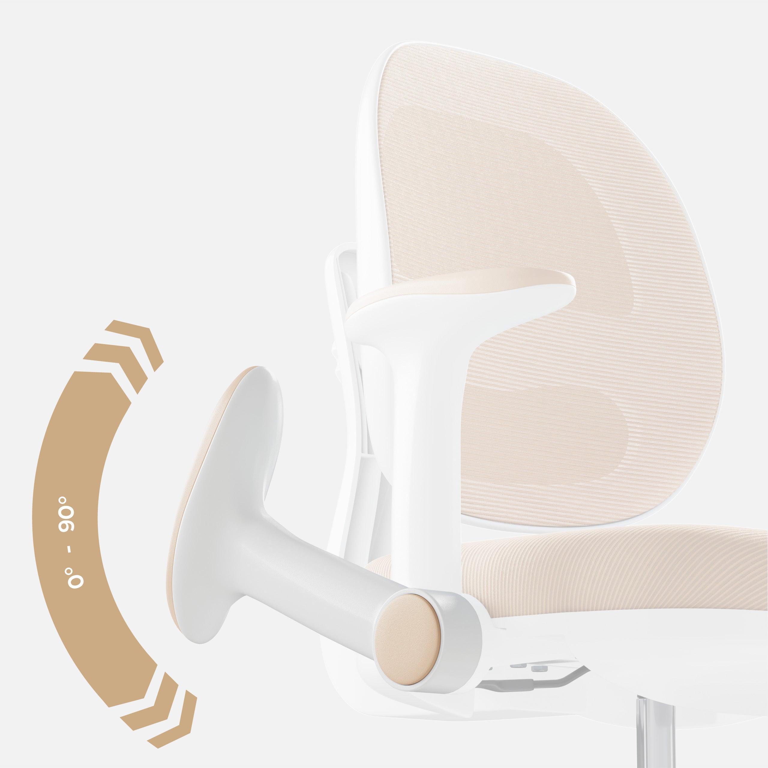 Scaun de birou ergonomic pentru copii Mark Adler Junior 3.6 Beige