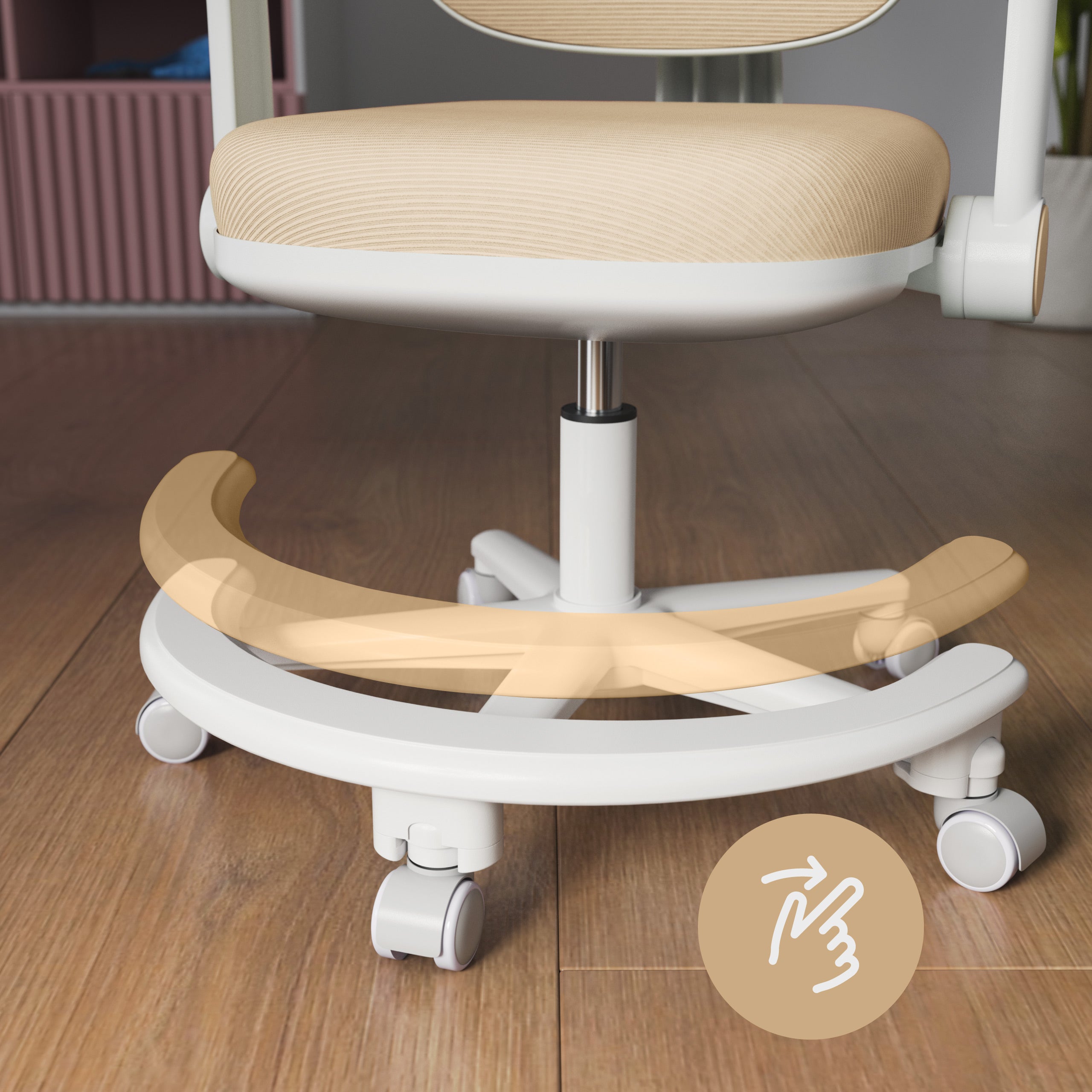Scaun de birou ergonomic pentru copii Mark Adler Junior 3.6 Beige