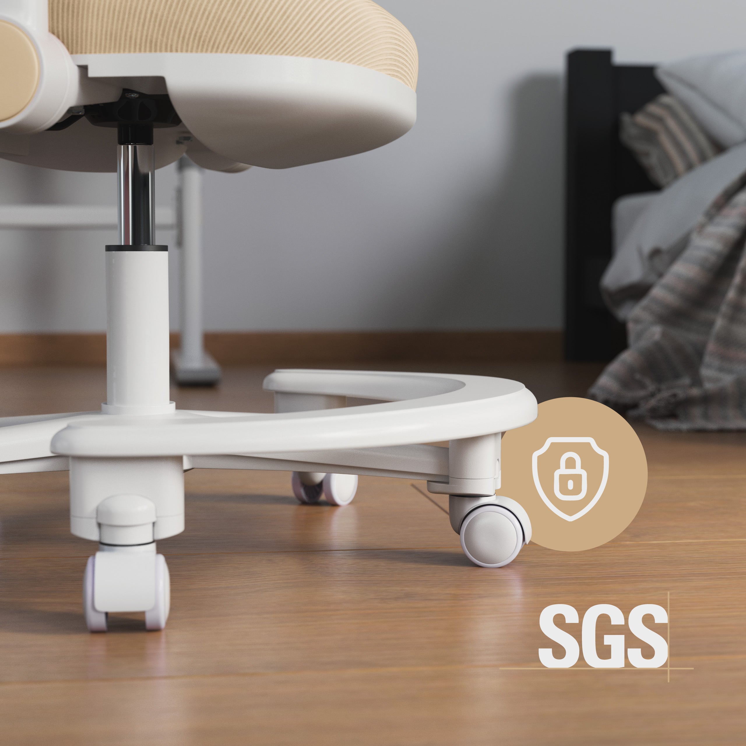 Scaun de birou ergonomic pentru copii Mark Adler Junior 3.6 Beige