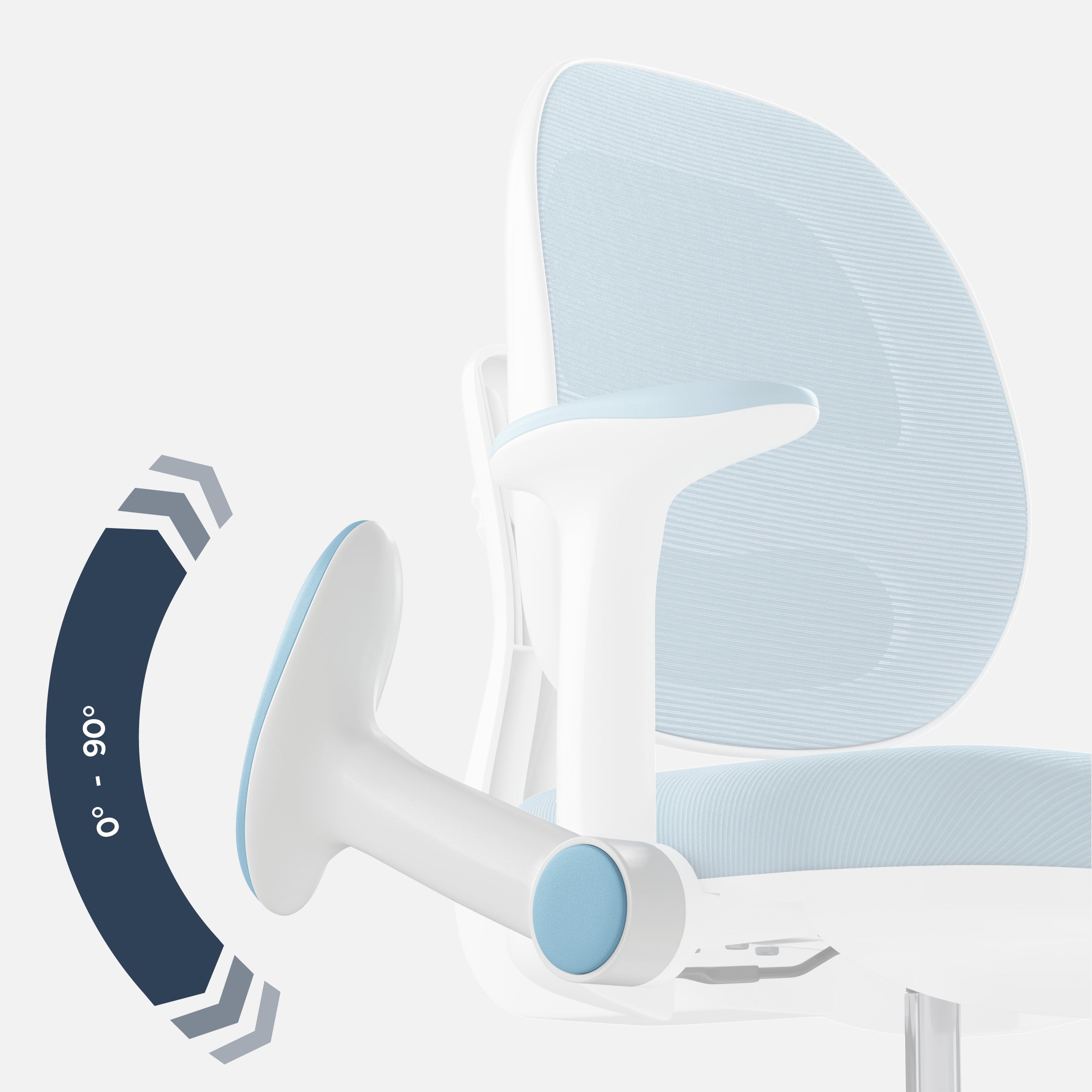 Scaun de birou ergonomic pentru copii Mark Adler Junior 3.6 Blue