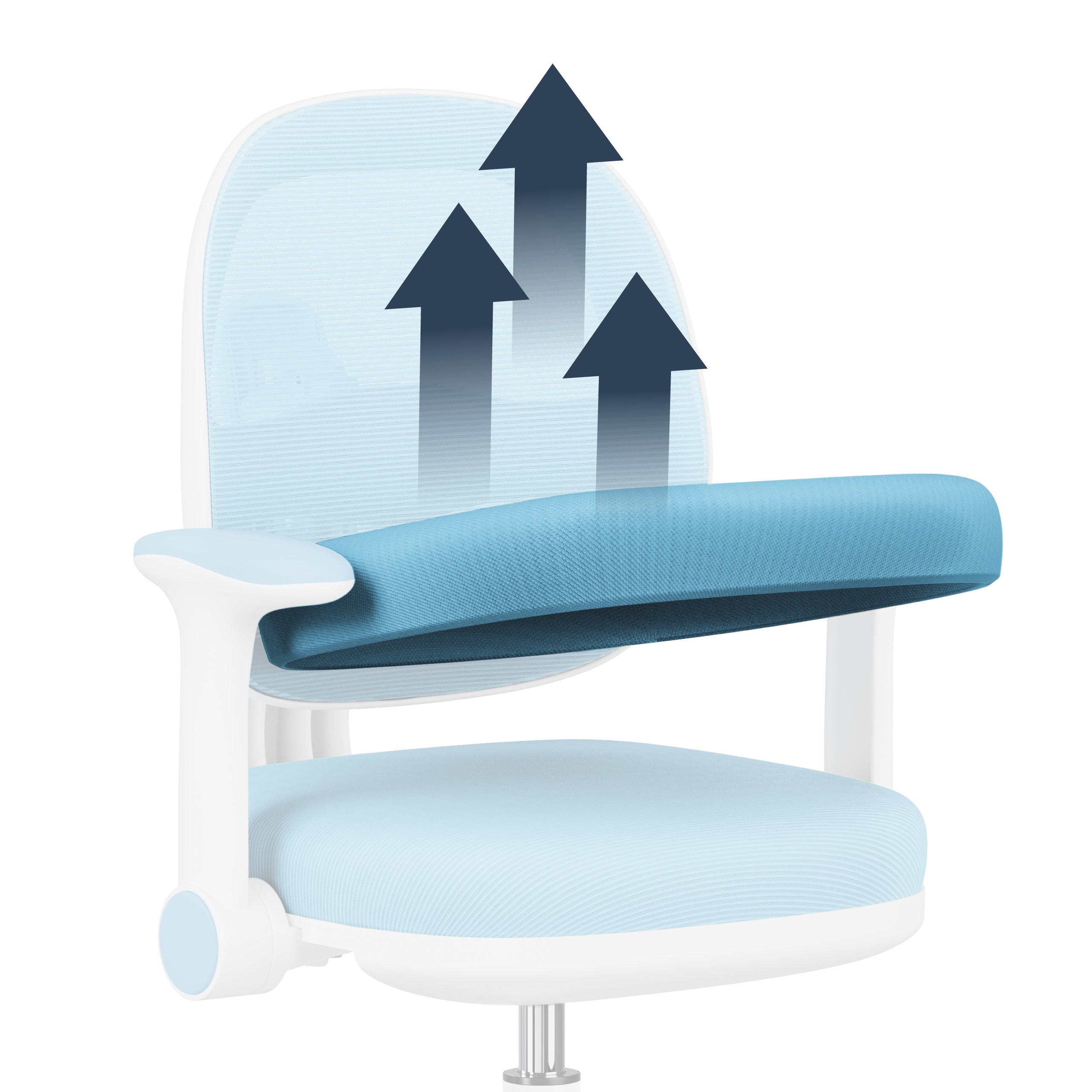 Scaun de birou ergonomic pentru copii Mark Adler Junior 3.6 Blue