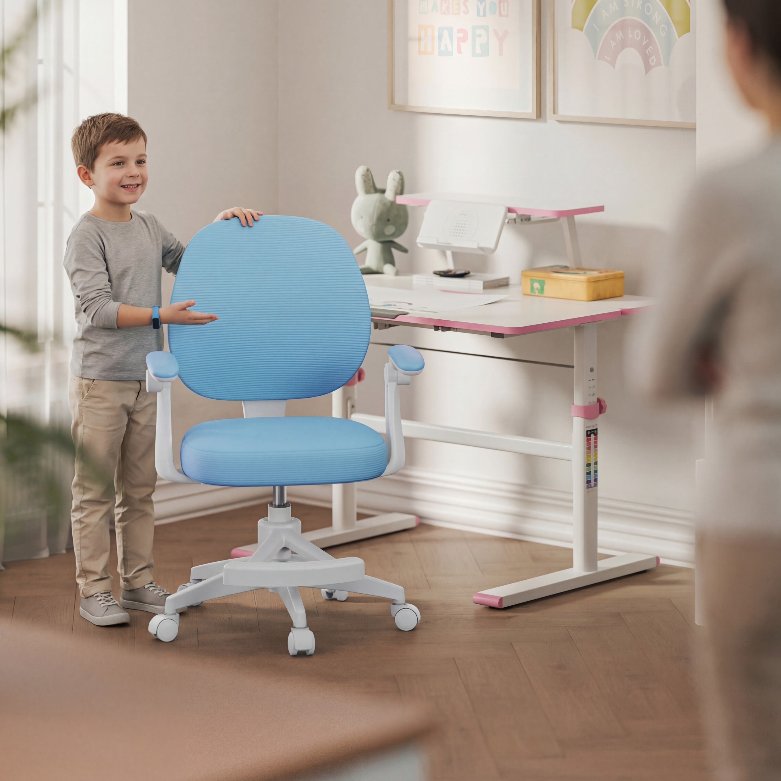 Scaun de birou rotativ pentru copii Mark Adler Junior 3.1 Blue