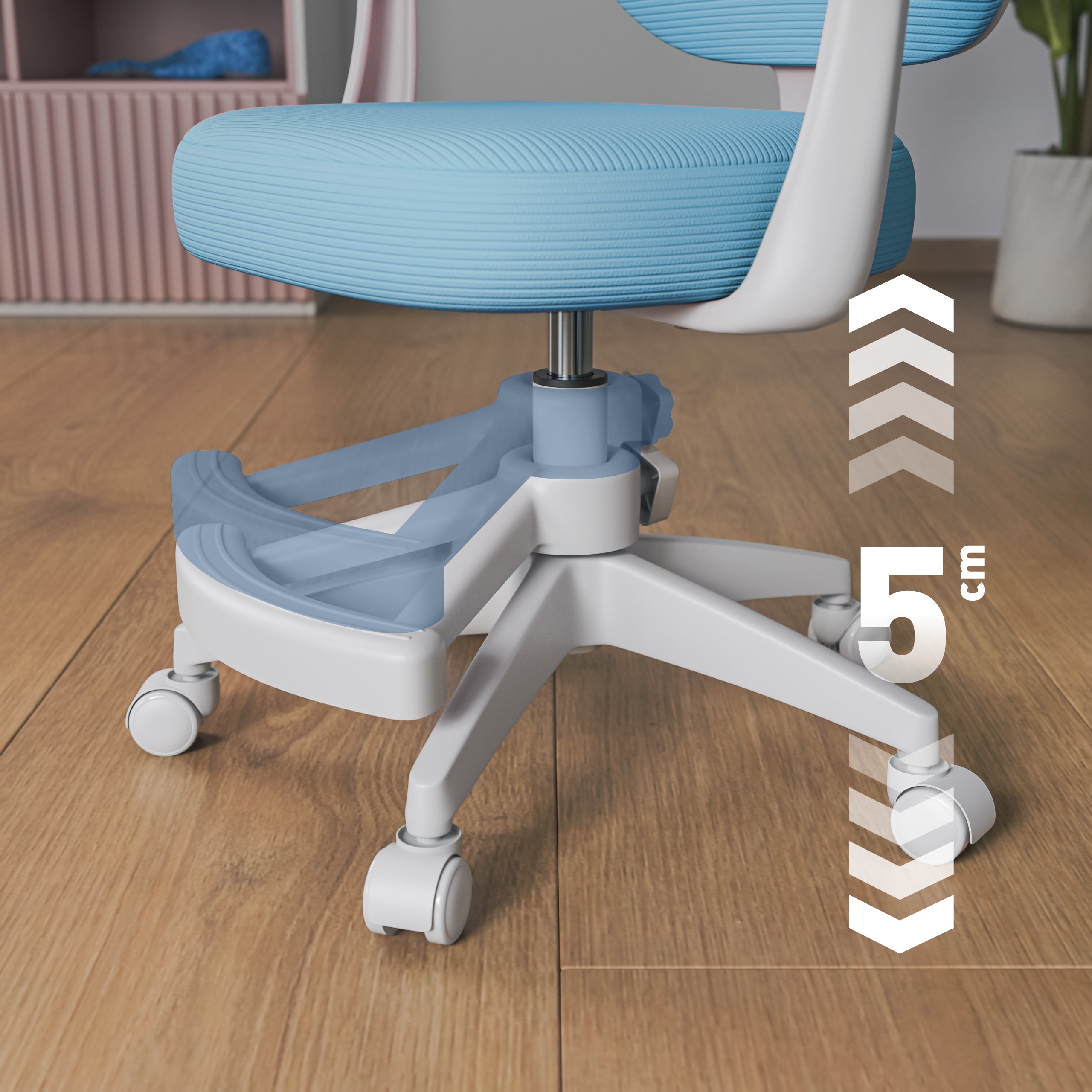 Scaun de birou rotativ pentru copii Mark Adler Junior 3.1 Blue