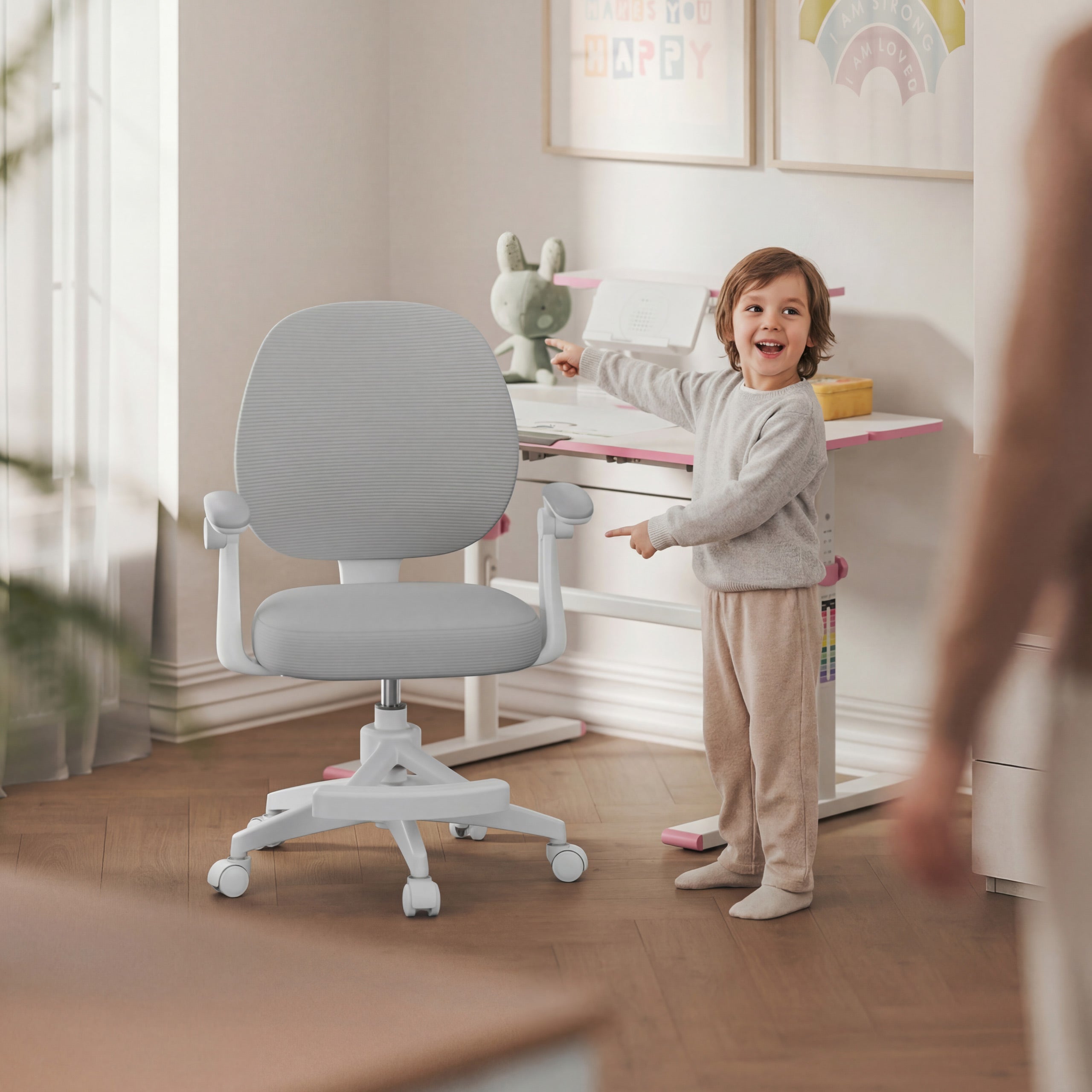 Scaun de birou rotativ pentru copii Mark Adler Junior 3.1 Grey