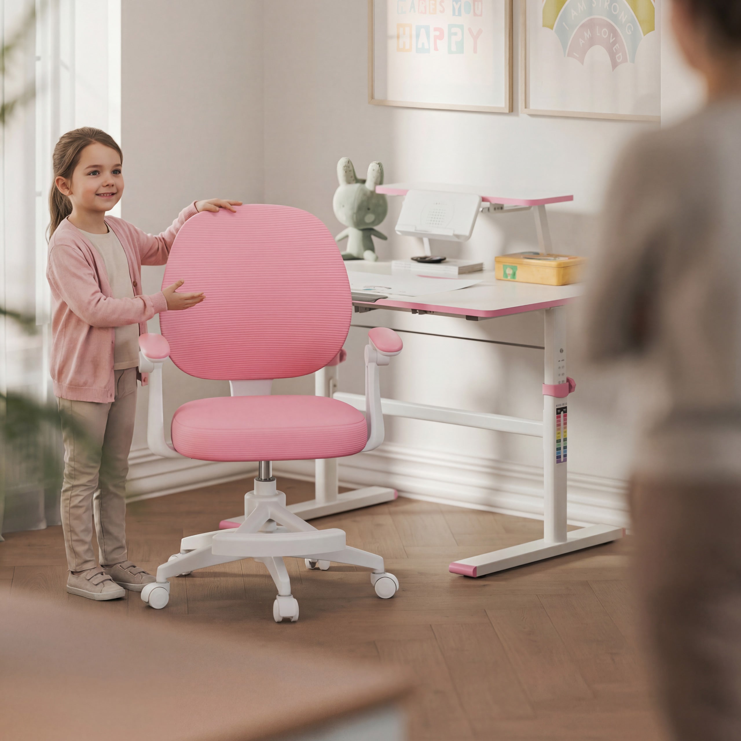 Scaun de birou rotativ pentru copii Mark Adler Junior 3.1 Pink