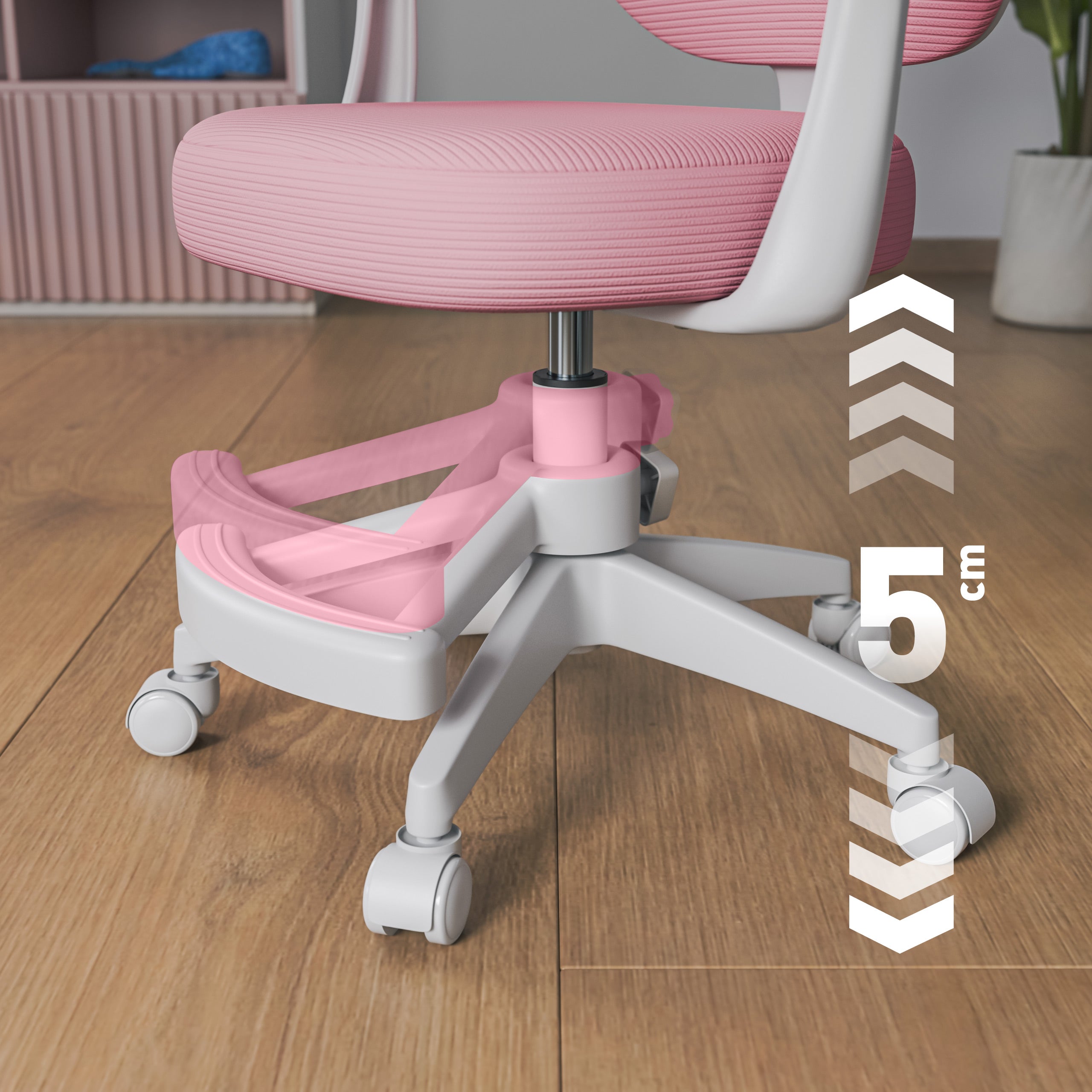 Scaun de birou rotativ pentru copii Mark Adler Junior 3.1 Pink