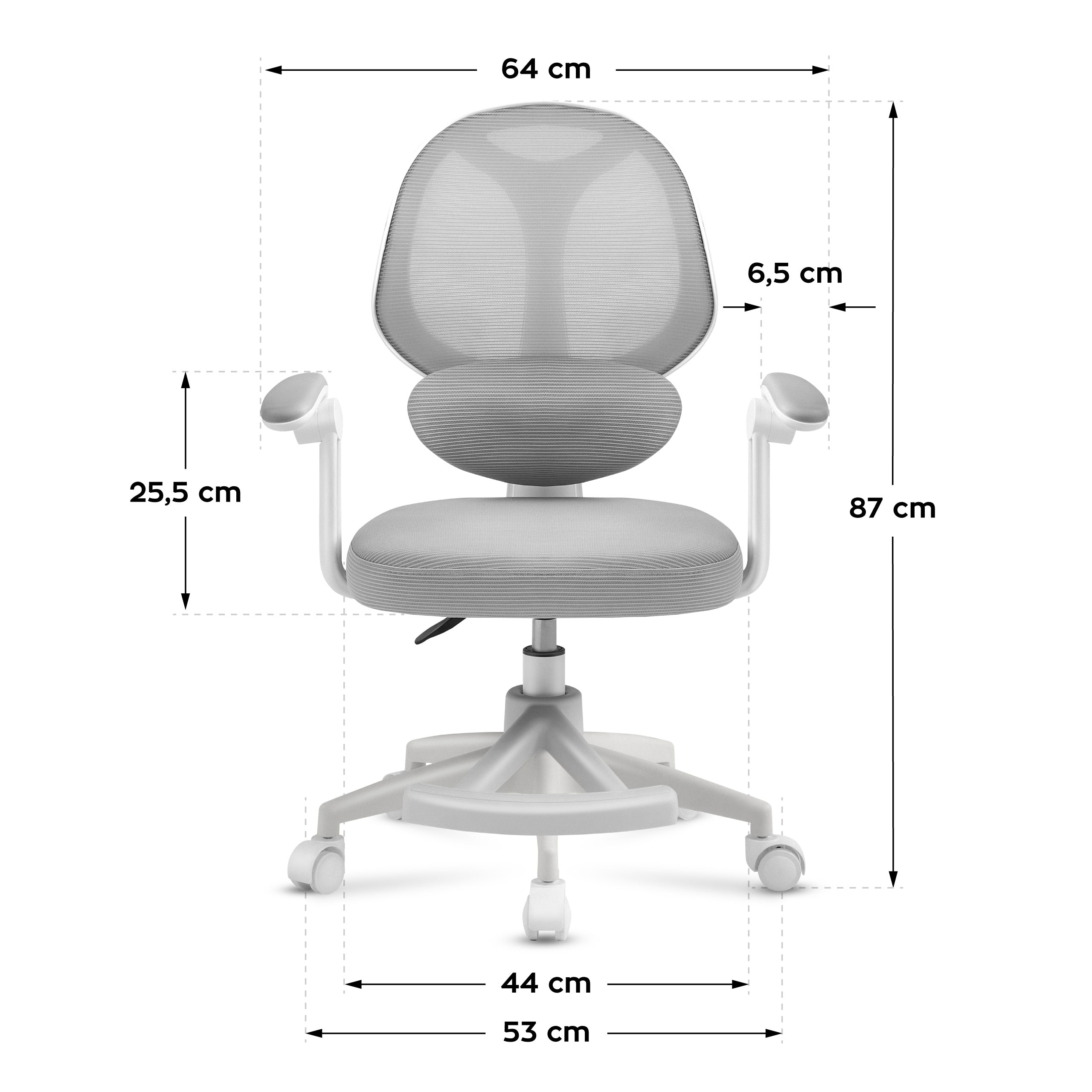 Scaun de birou pentru copii Mark Adler Junior 4.5 Gri