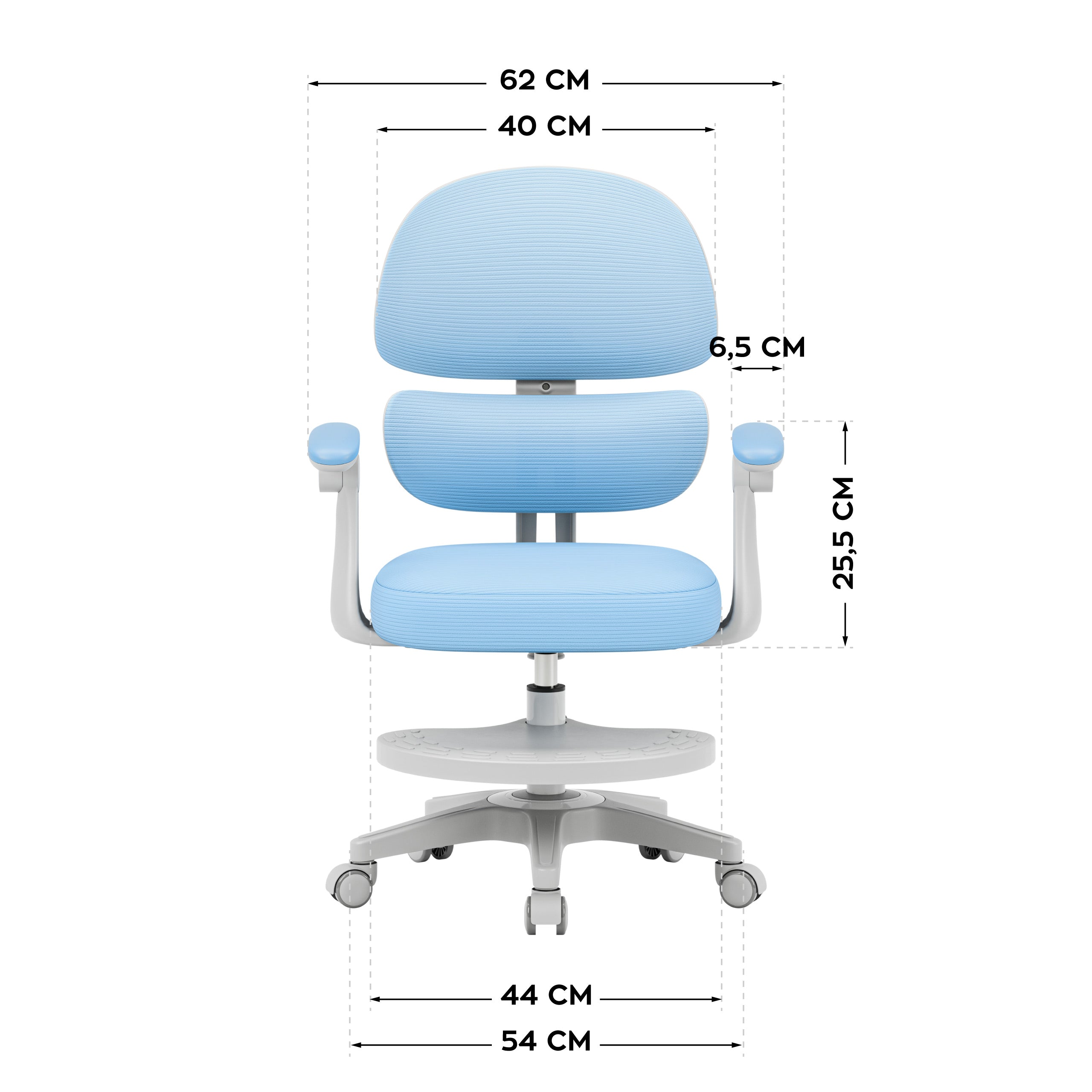 Scaun ergonomic pentru copii Mark Adler Junior 4.4 Blue